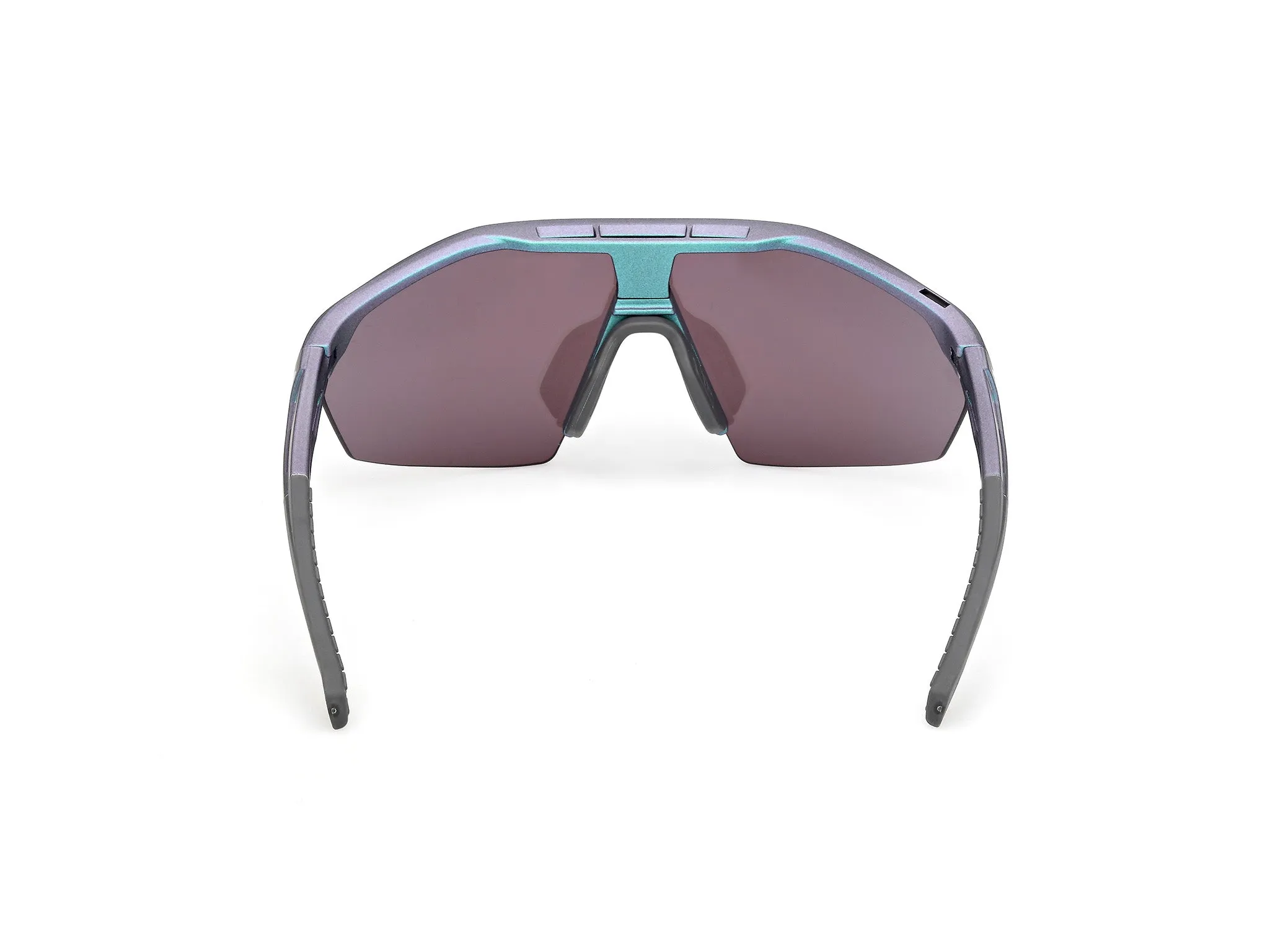 Adidas Sport SP0116 ANEMOS LIGHT S 97Z Occhiali da sole Iniettato Verde Viola Maschera Normale - immagine 4