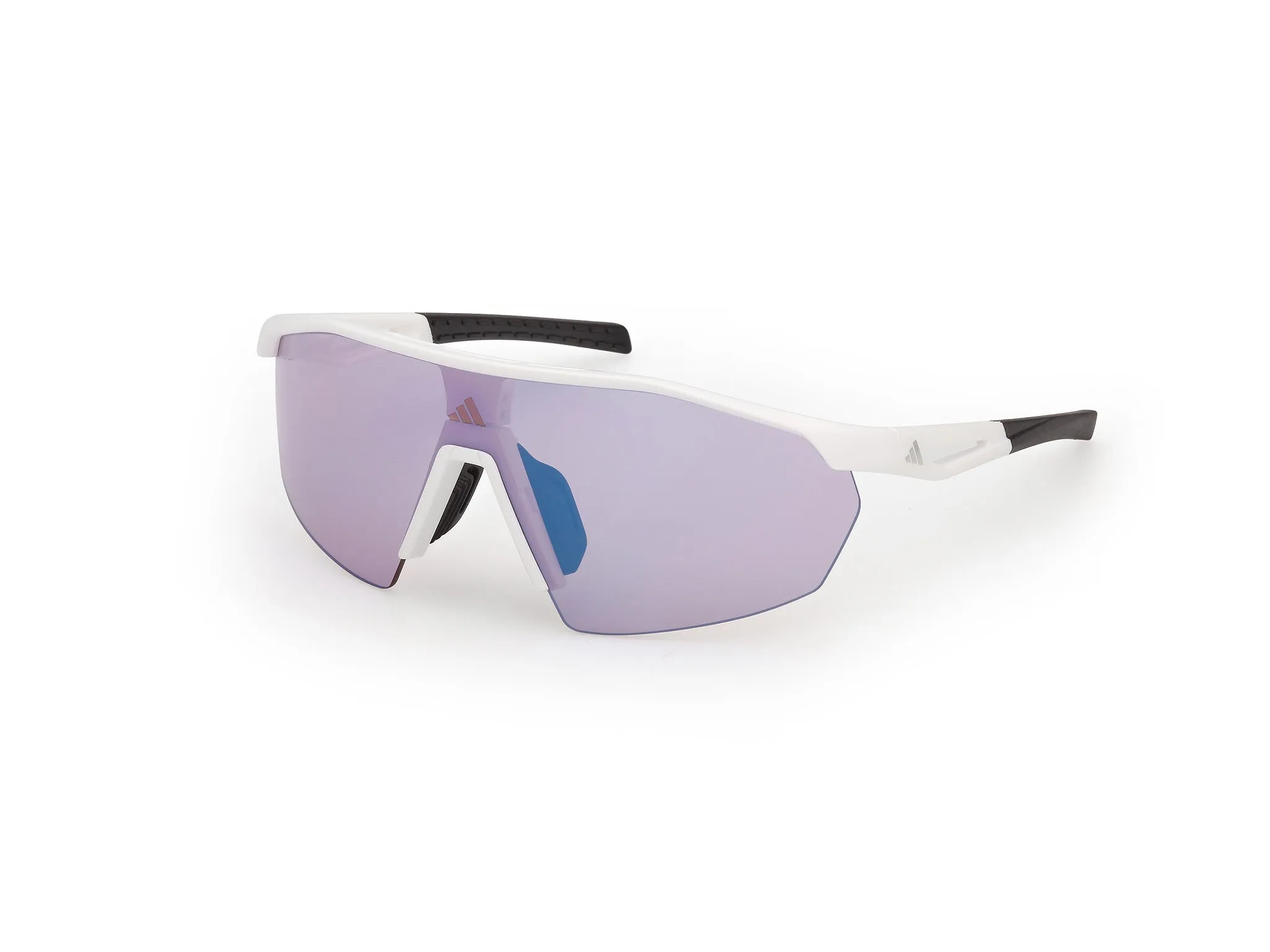 Adidas Sport SP0116 ANEMOS LIGHT S 21X Occhiali da sole Iniettato Bianco Blu Maschera Fotocromatiche - immagine 1