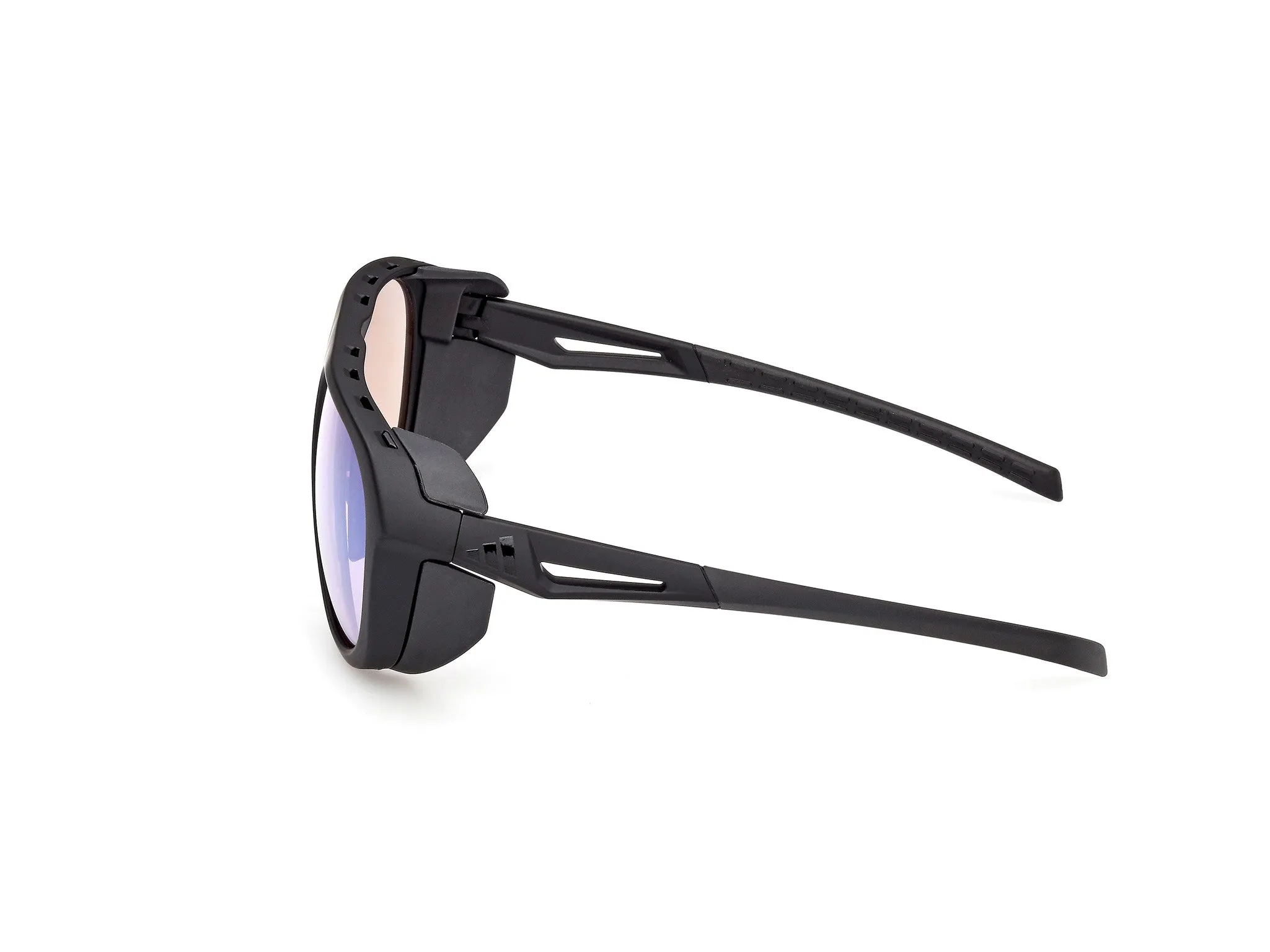 Adidas Sport SP0110 02X Occhiali da sole Iniettato Nero Blu Pilot Fotocromatiche - immagine 3