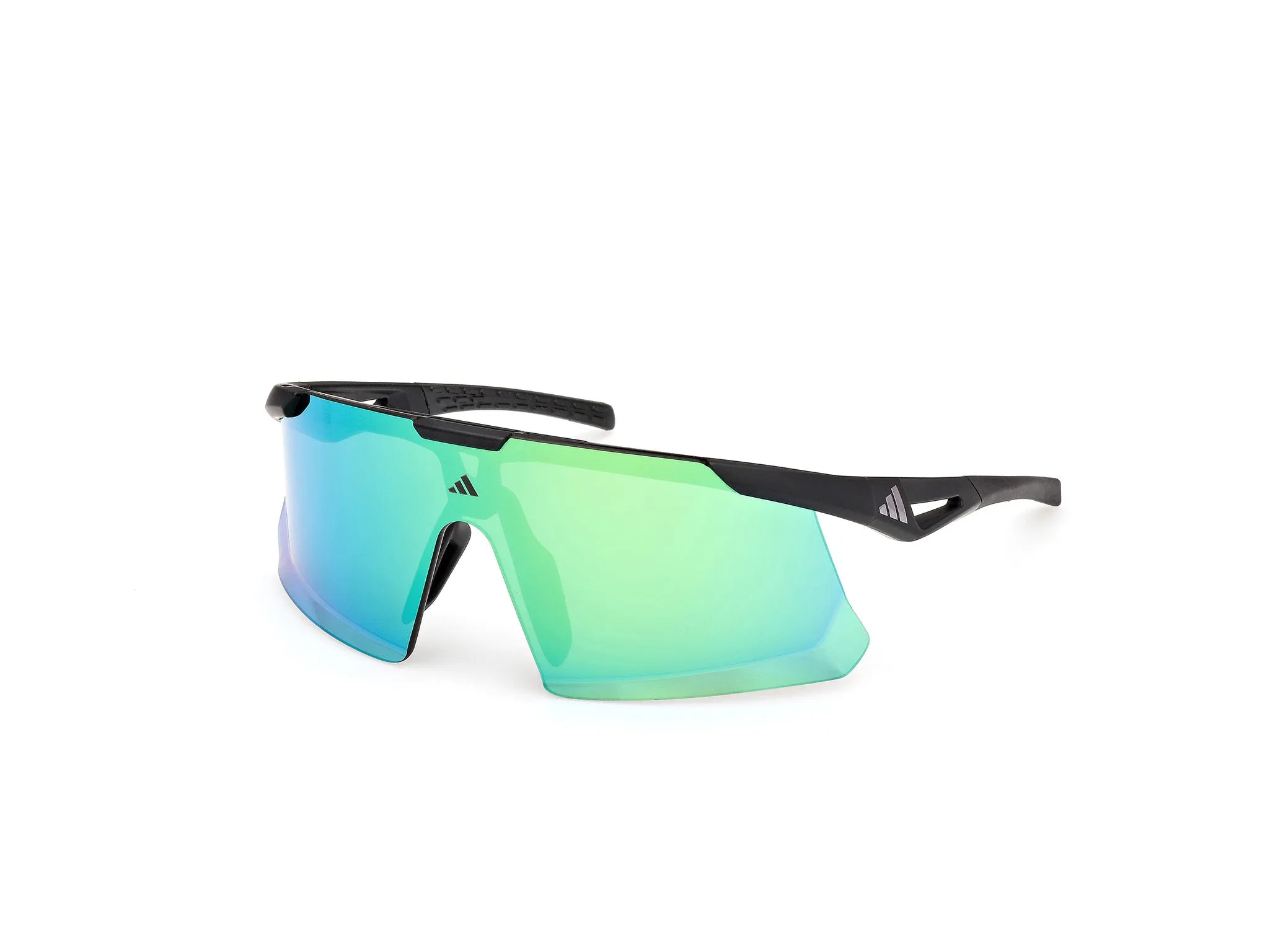 Adidas Sport SP0107 ADIDAS DUNAMIS EVO-S 02Q Occhiali da sole Iniettato Nero Verde Maschera Normale - immagine 1