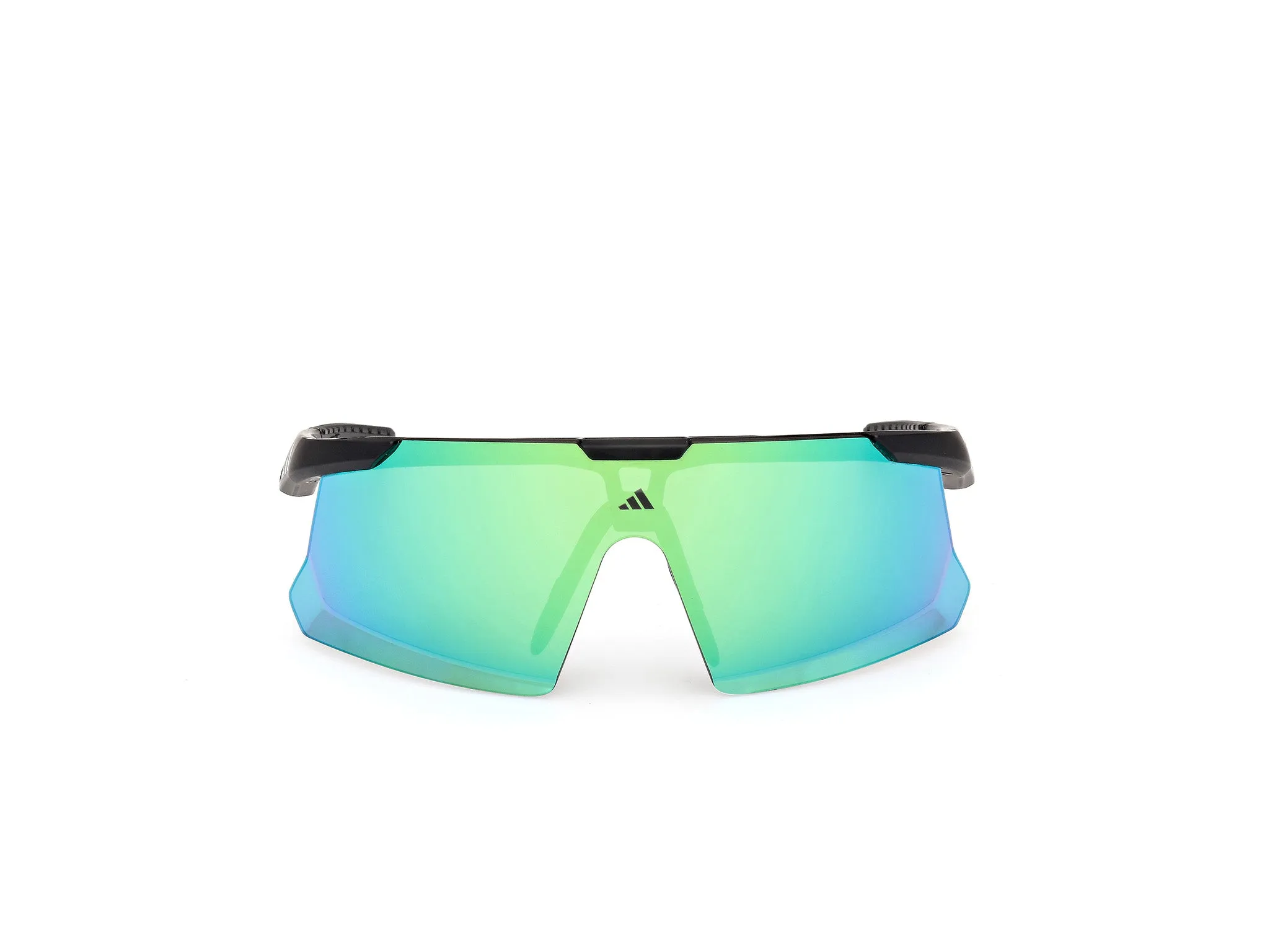 Adidas Sport SP0107 ADIDAS DUNAMIS EVO-S 02Q Occhiali da sole Iniettato Nero Verde Maschera Normale - immagine 2