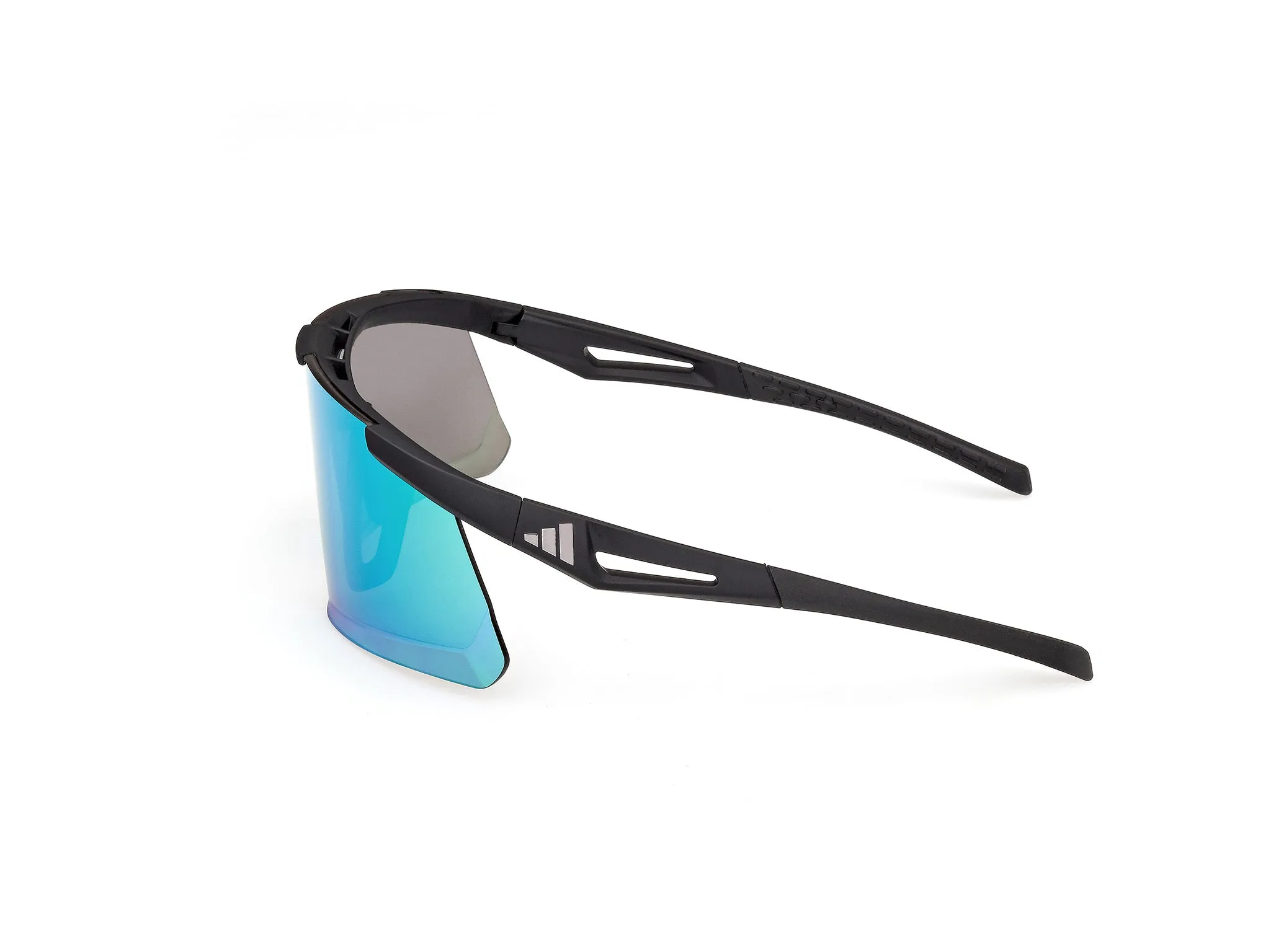 Adidas Sport SP0107 ADIDAS DUNAMIS EVO-S 02Q Occhiali da sole Iniettato Nero Verde Maschera Normale - immagine 3
