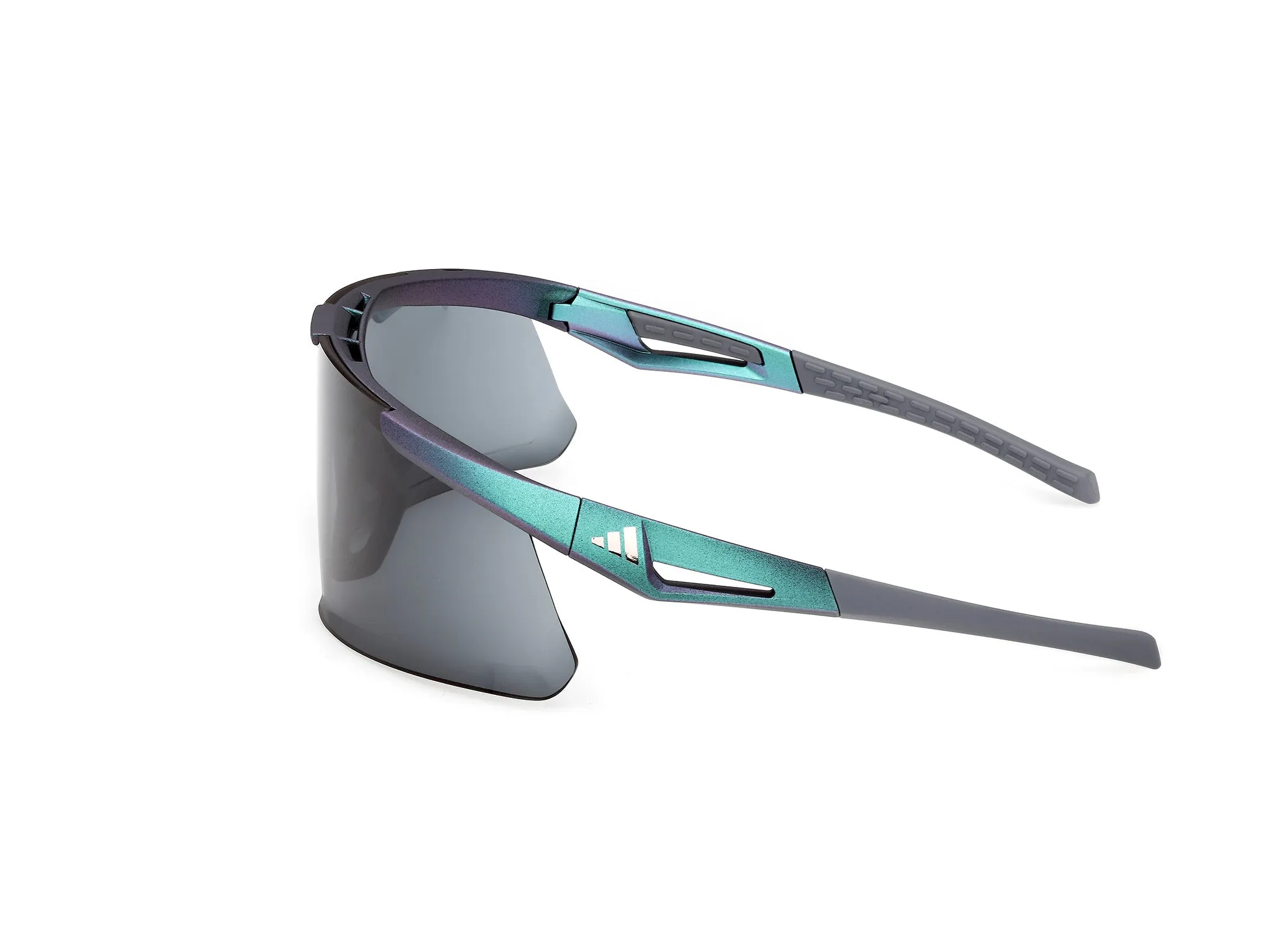 Adidas Sport SP0106 ADIDAS DUNAMIS EVO 97A Occhiali da sole Iniettato Verde Fumo Maschera Normale - immagine 3