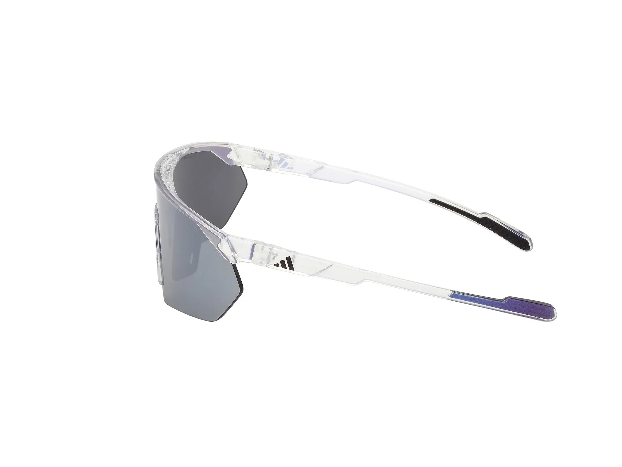 Adidas Sport SP0076 ANEMOS OG S 26C Occhiali da sole Iniettato Trasparente Fumo Maschera Normale - immagine 3
