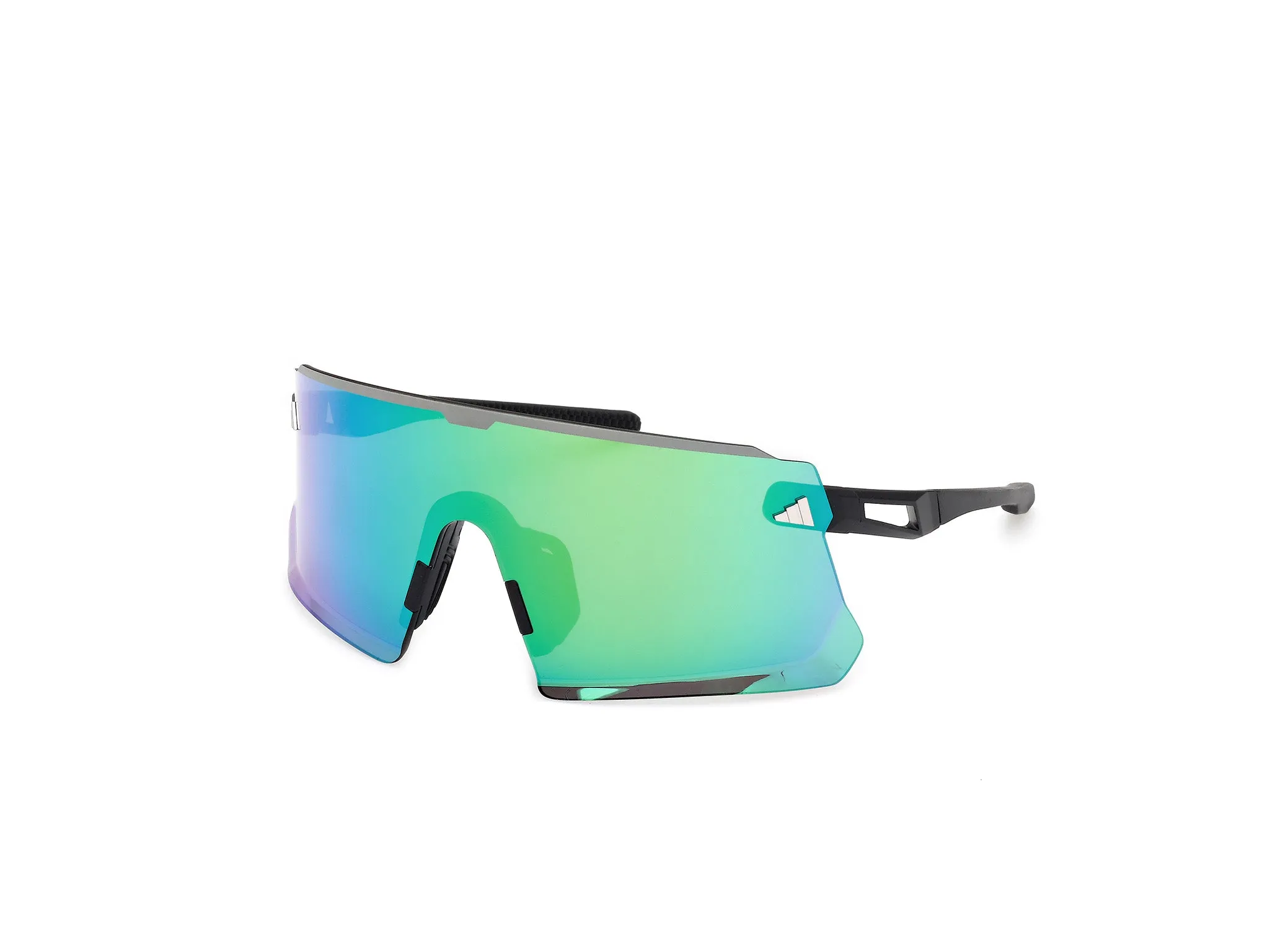 Adidas Sport SP0114 ADIDAS DUNAMIS PRO S 02Q Occhiali da sole Iniettato Nero Verde Maschera Normale - immagine 1