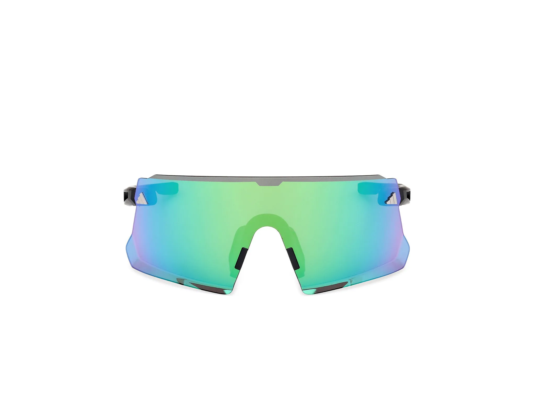 Adidas Sport SP0114 ADIDAS DUNAMIS PRO S 02Q Occhiali da sole Iniettato Nero Verde Maschera Normale - immagine 2