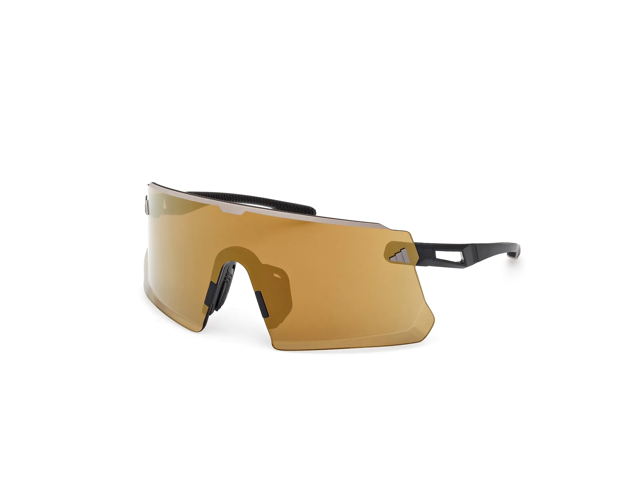 Adidas Sport SP0114 ADIDAS DUNAMIS PRO S 02G Occhiali da sole Iniettato Nero Marrone Maschera Normale - immagine 1