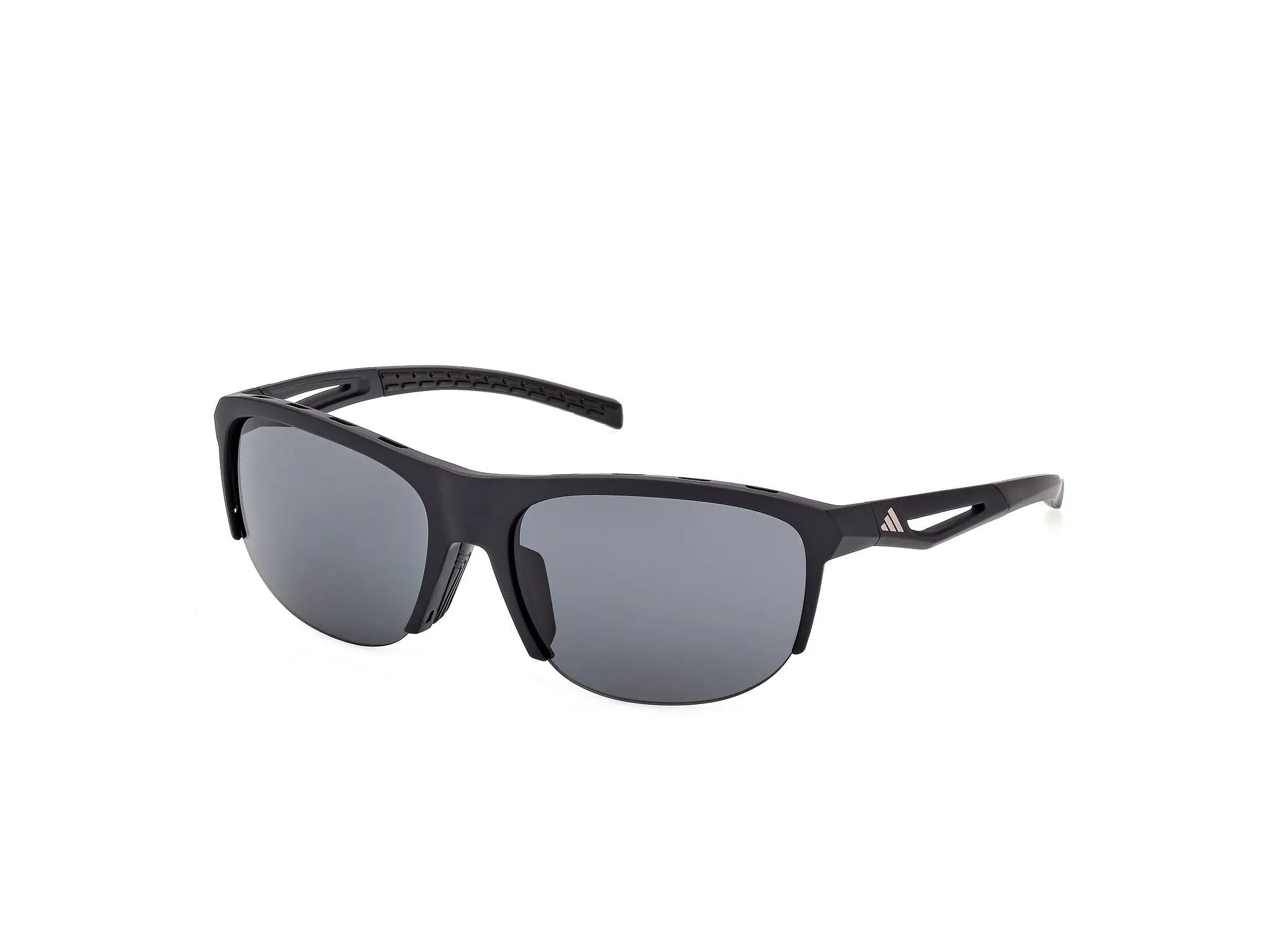 Adidas Sport SP0112 02A Occhiali da sole Iniettato Nero Fumo Squadrata Normale - immagine 1