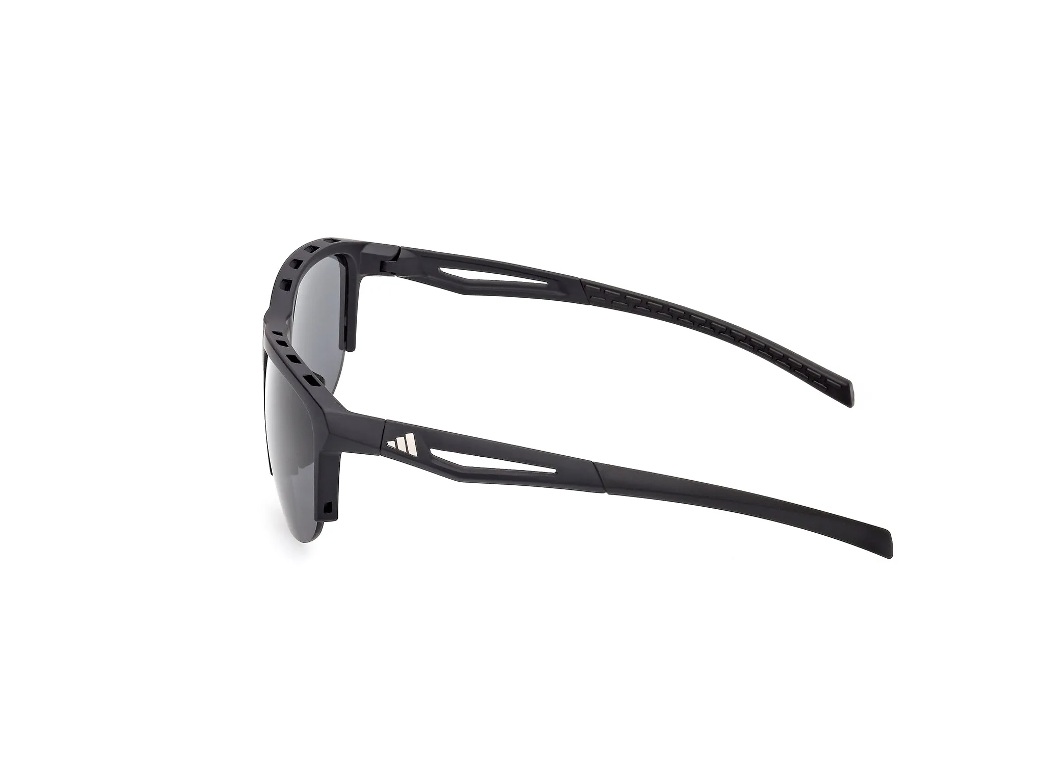 Adidas Sport SP0112 02A Occhiali da sole Iniettato Nero Fumo Squadrata Normale - immagine 3