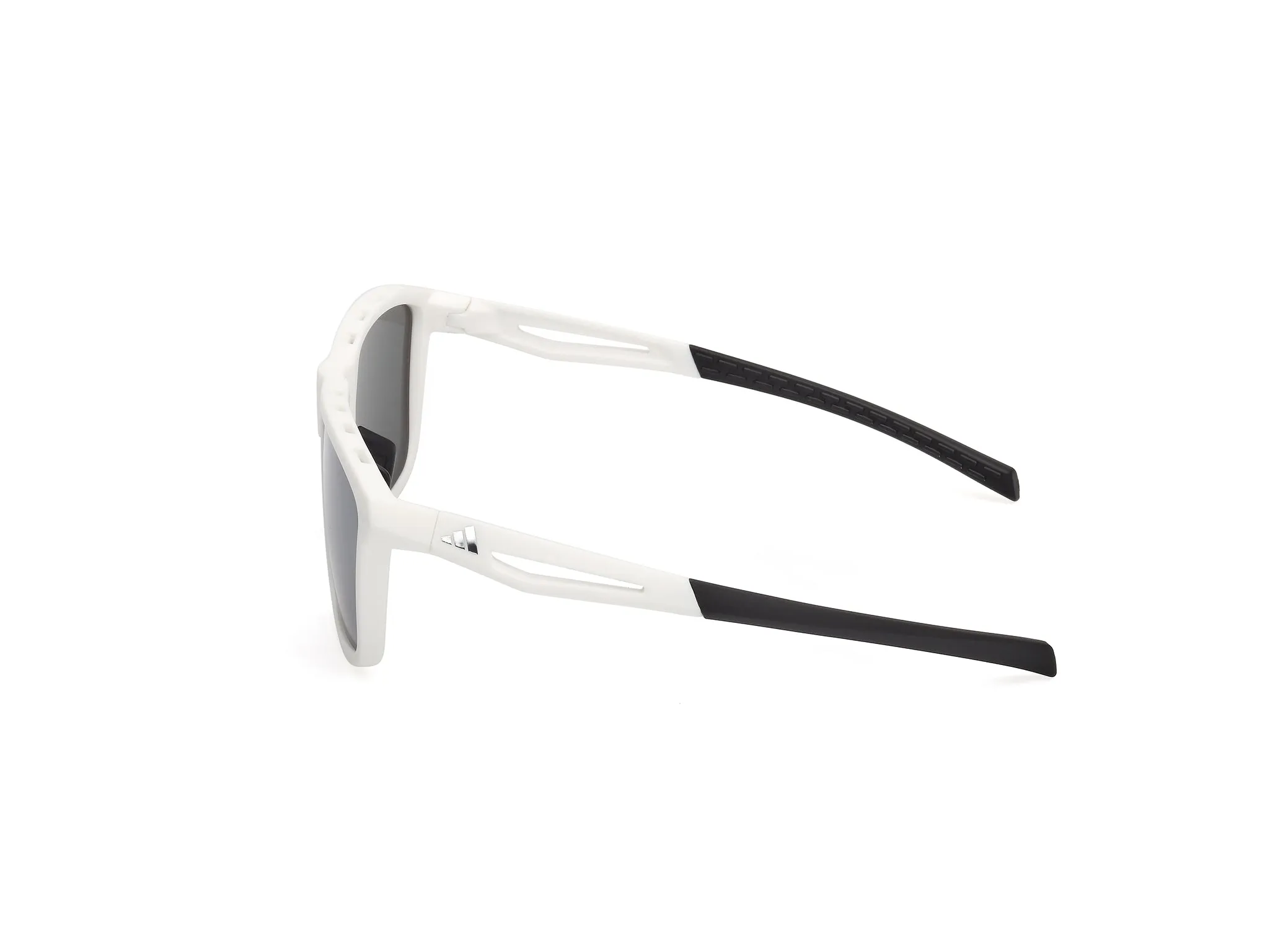 Adidas Sport SP0111 21D Occhiali da sole Iniettato Bianco Fumo Squadrata Polarizzata - immagine 3