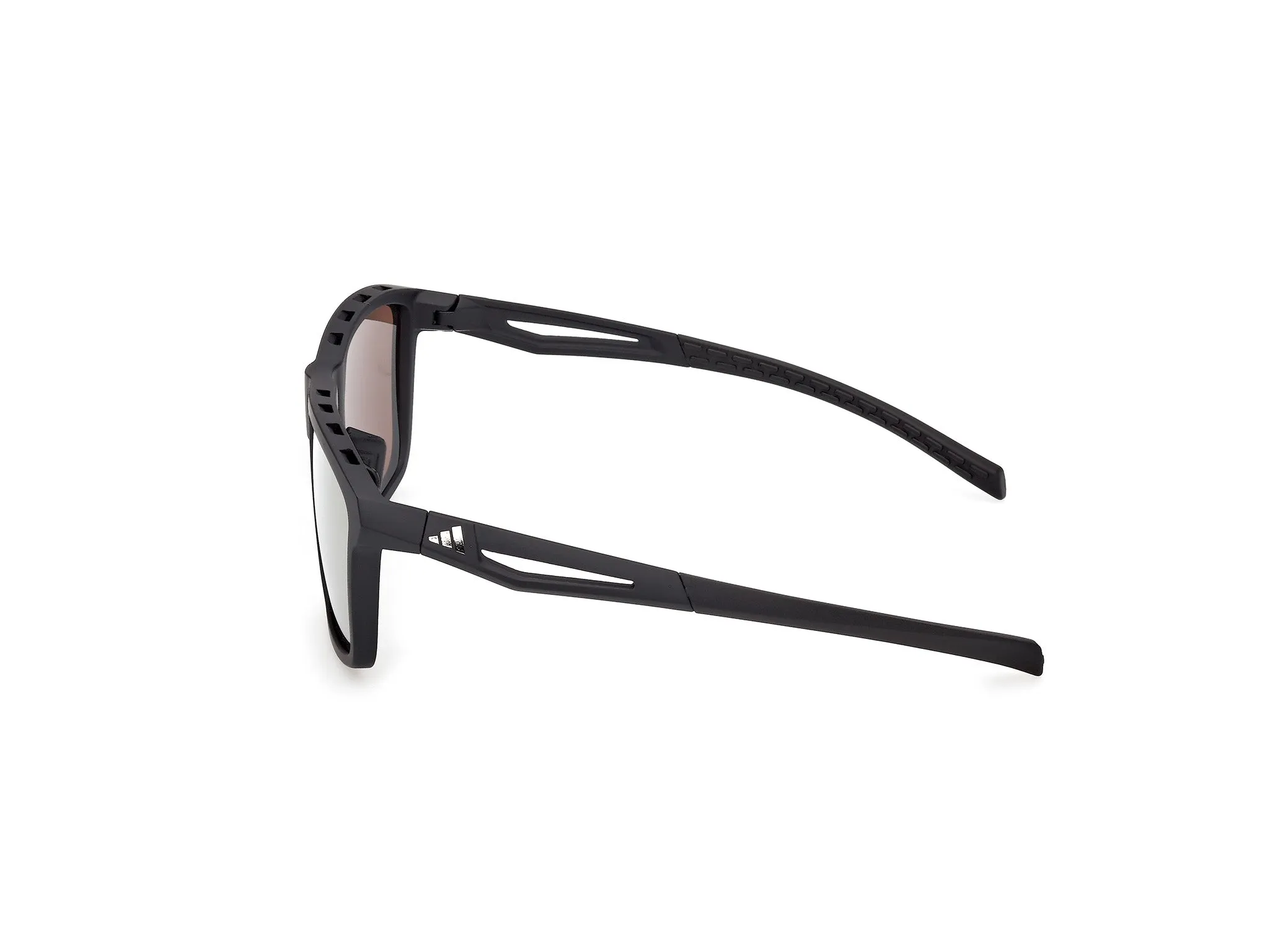 Adidas Sport SP0111 02G Occhiali da sole Iniettato Nero Marrone Squadrata Normale - immagine 3