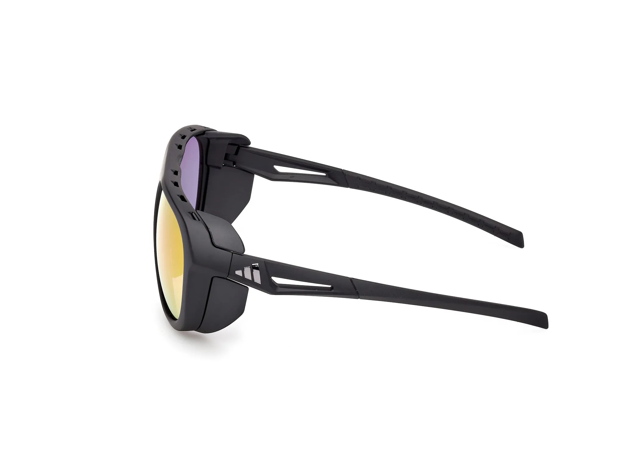 Adidas Sport SP0110 02Z Occhiali da sole Iniettato Nero Viola Pilot Normale - immagine 3