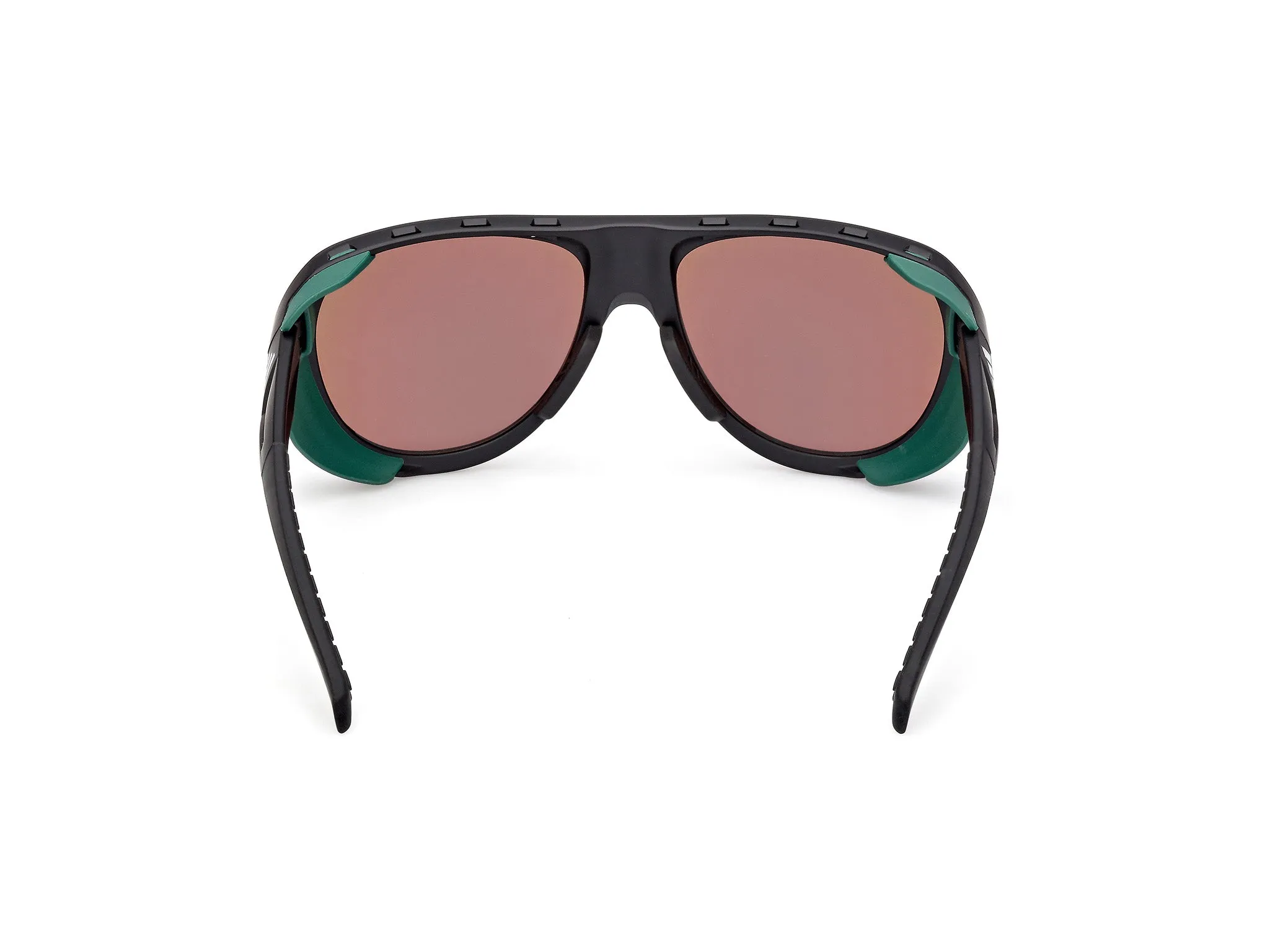 Adidas Sport SP0110 02Q Occhiali da sole Iniettato Nero Verde Pilot Normale - immagine 4