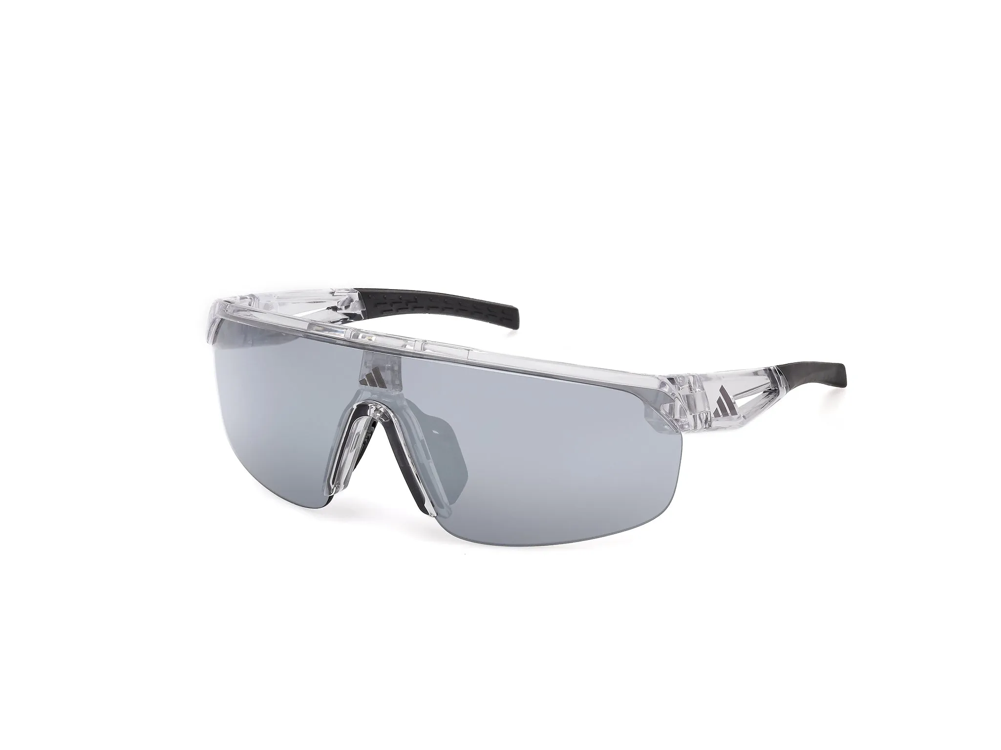 Adidas Sport SP0109 26C Occhiali da sole Iniettato Trasparente Fumo Maschera Normale - immagine 1