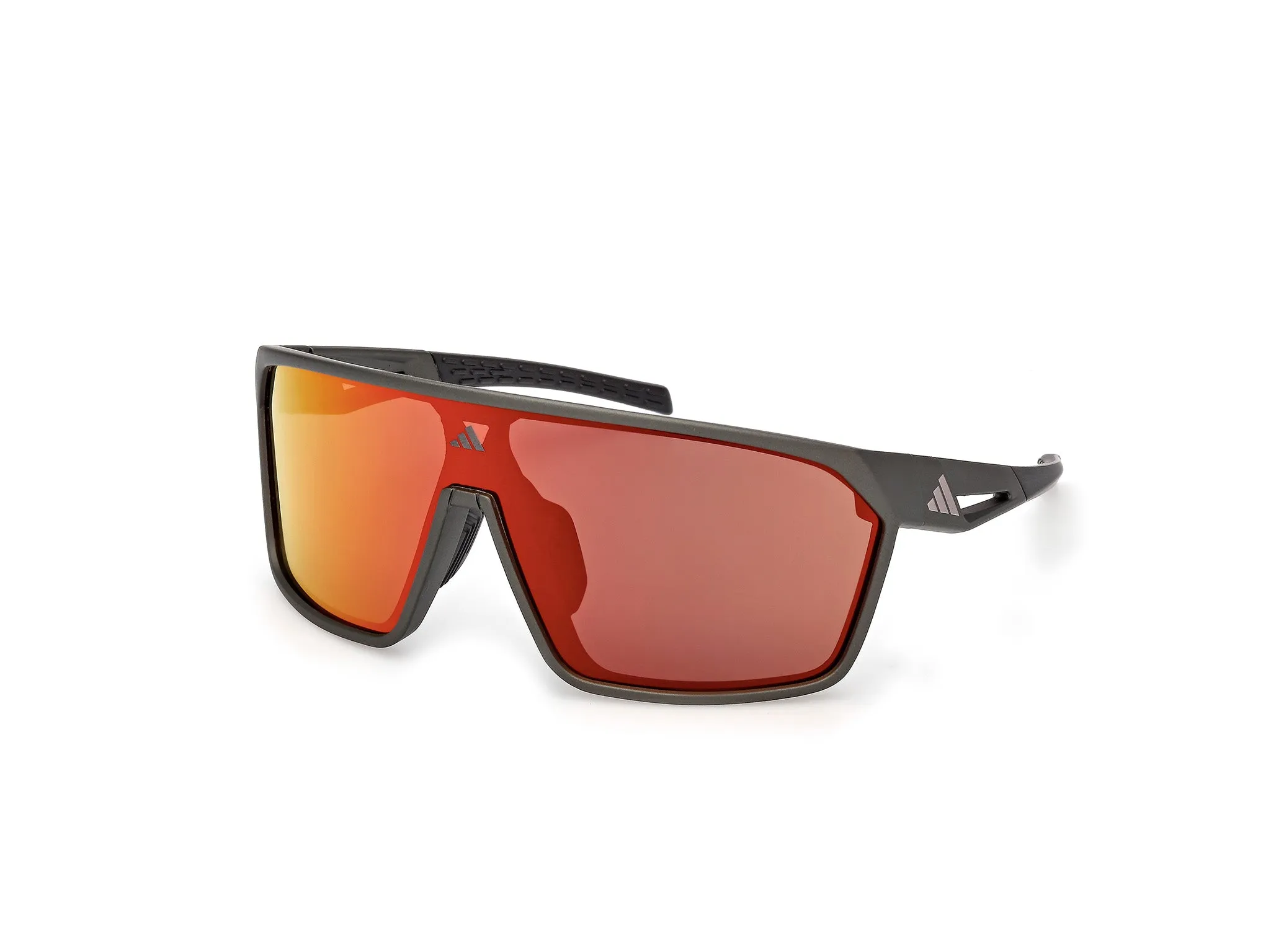 Adidas Sport SP0108 97L Occhiali da sole Iniettato Verde Roviex Maschera Normale - immagine 1