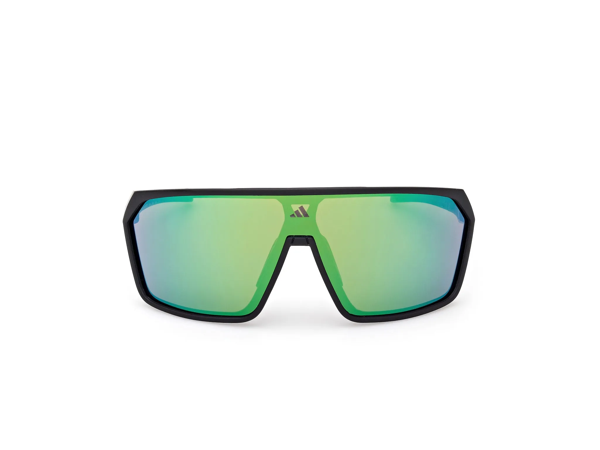 Adidas Sport SP0108 02Q Occhiali da sole Iniettato Nero Verde Maschera Normale - immagine 2