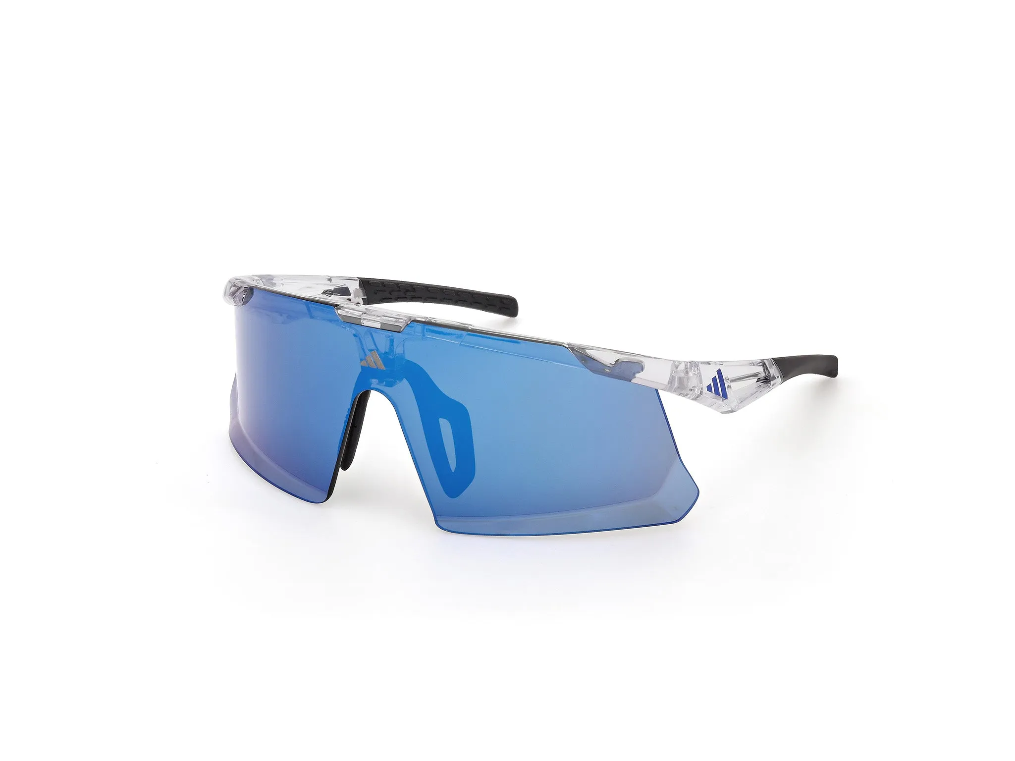 Adidas Sport SP0107 ADIDAS DUNAMIS EVO-S 26X Occhiali da sole Iniettato Trasparente Blu Maschera Normale - immagine 1