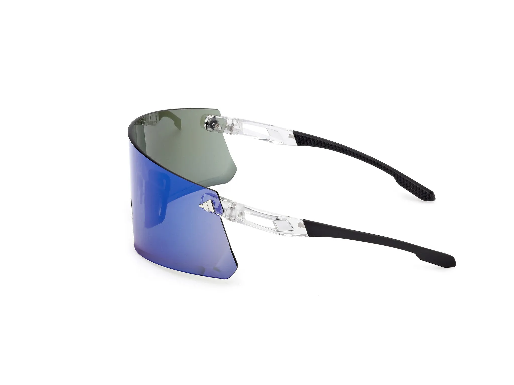 Adidas Sport SP0090 ADIDAS DUNAMIS 26X Occhiali da sole Iniettato Trasparente Blu Maschera Normale - immagine 3