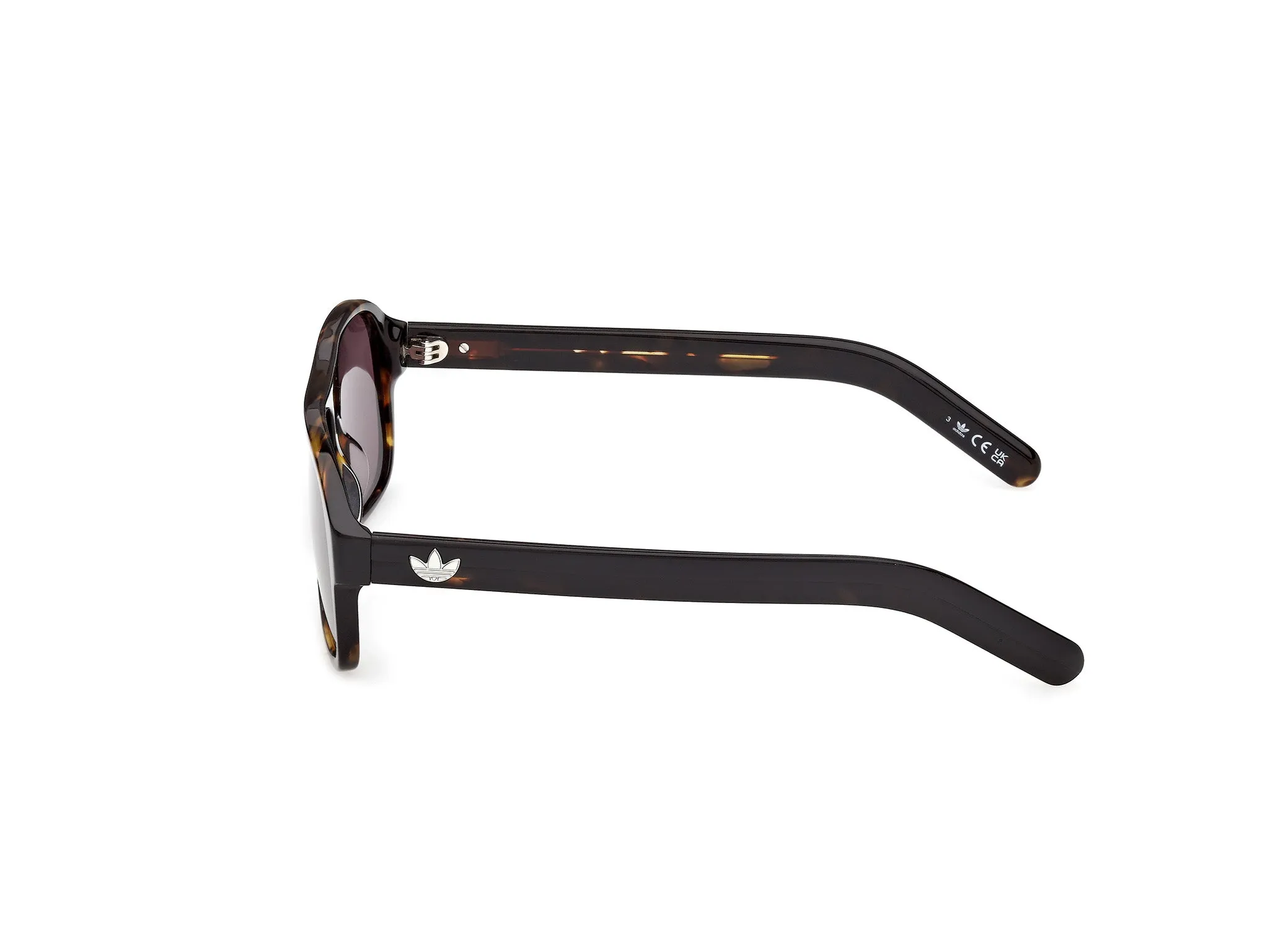 Adidas Sport Unisex Adidas OR0141 52E Occhiali da sole Acetato Havana Marrone Pilot Normale - immagine 3