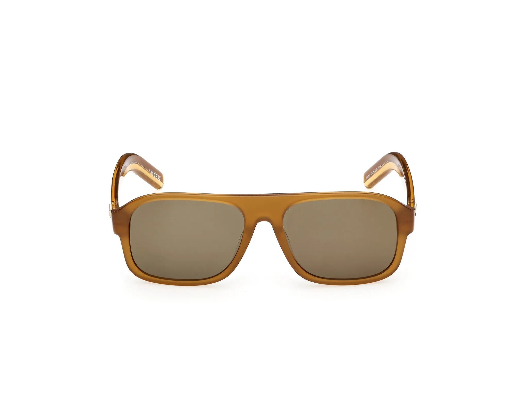 Adidas Sport Unisex Adidas OR0141 42Q Occhiali da sole Acetato Arancione Verde Pilot Normale - immagine 2