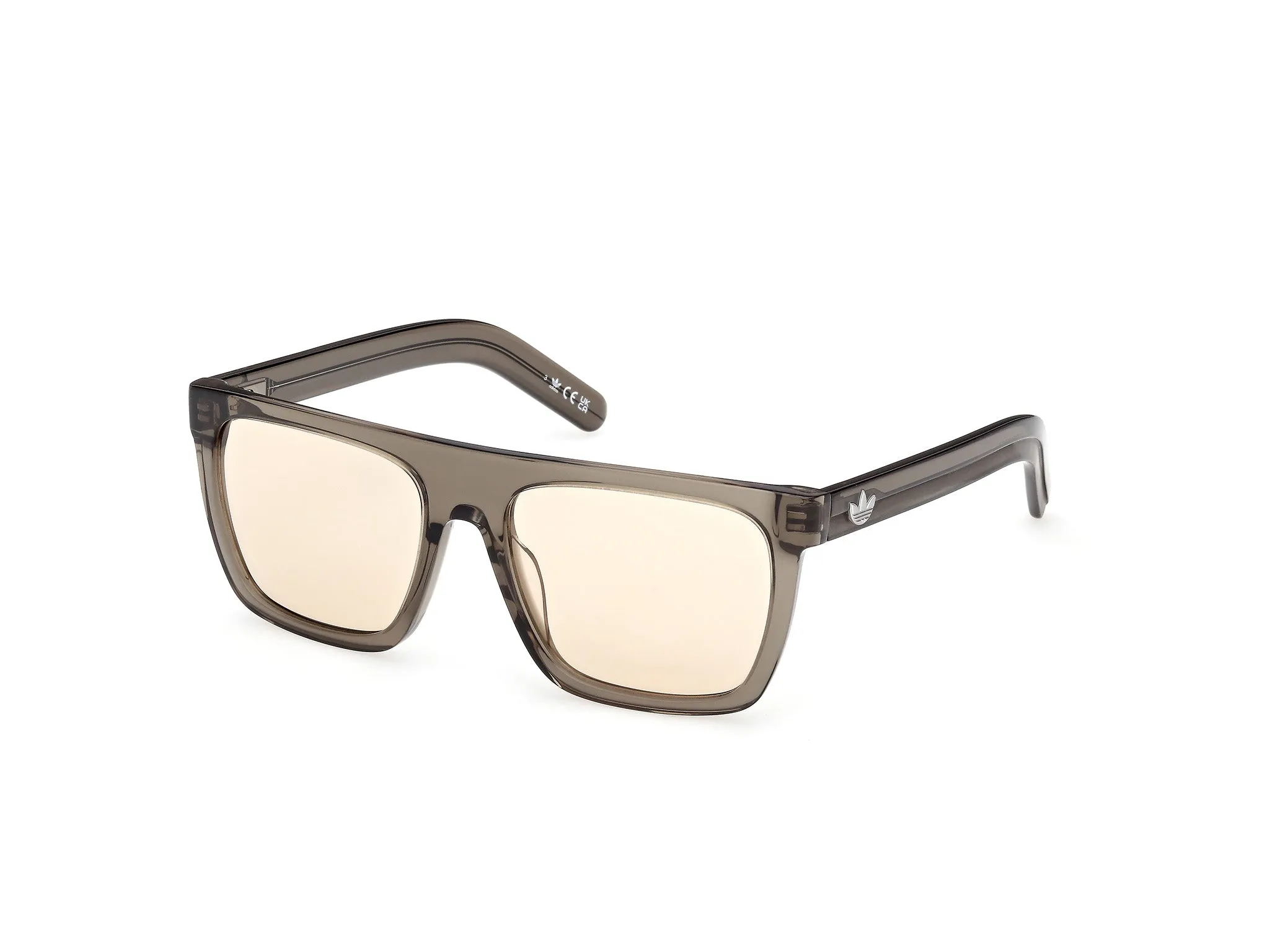 Adidas Sport Unisex Adidas OR0140 51E Occhiali da sole Acetato Grigio Marrone Squadrata Fotocromatiche - immagine 1