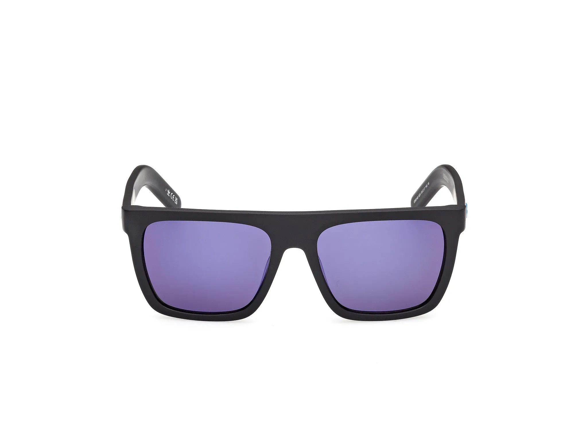 Adidas Sport Unisex Adidas OR0140 02X Occhiali da sole Acetato Nero Blu Squadrata Normale - immagine 2