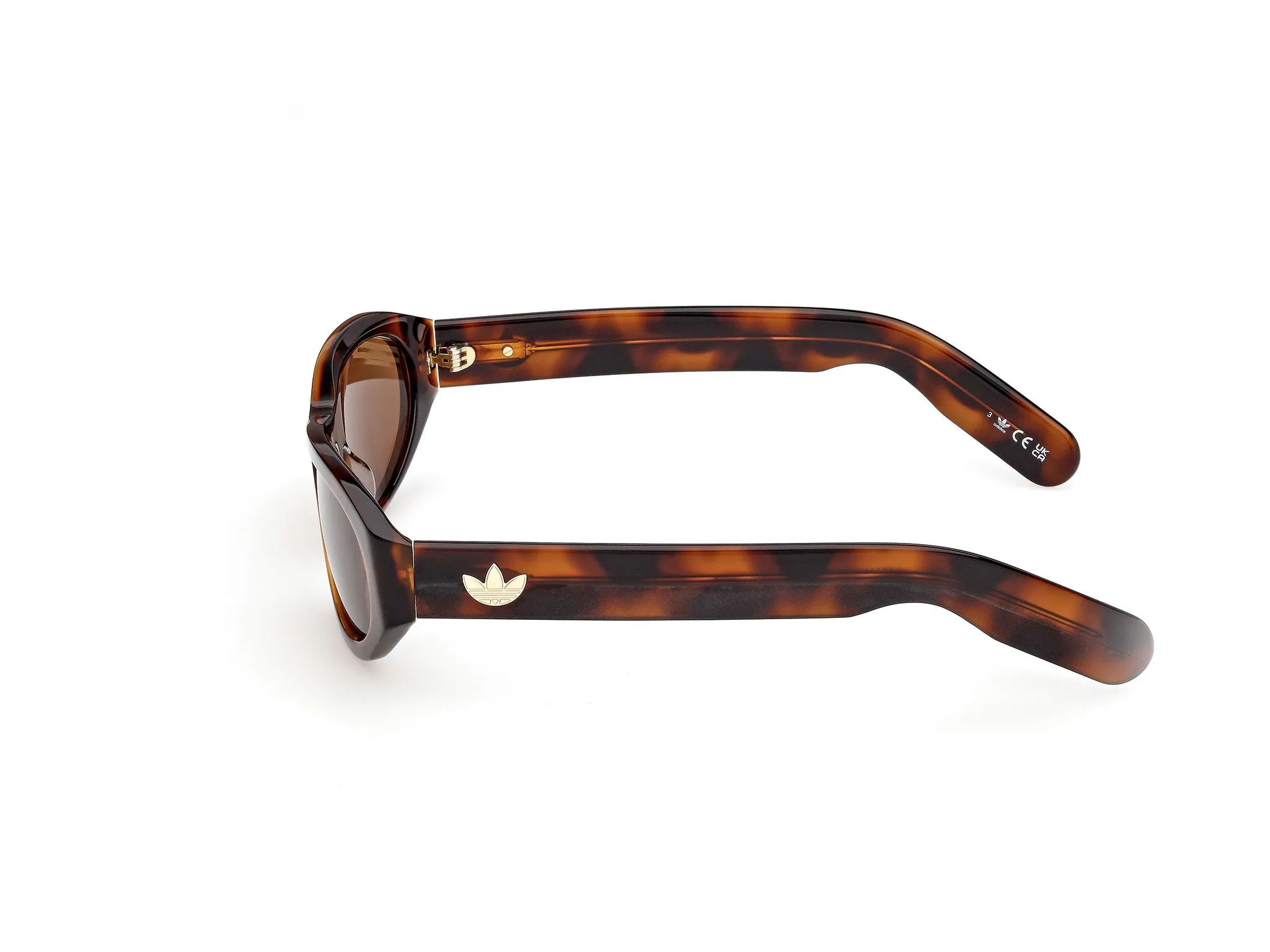 Adidas Sport Unisex Adidas OR0139 52E Occhiali da sole Acetato Havana Marrone Rotonda Normale - immagine 3