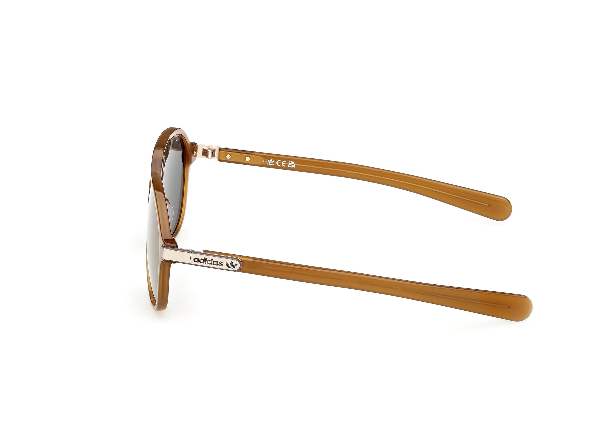 Adidas Sport Uomo Adidas OR0136 42Q Occhiali da sole Acetato Arancione Verde Pilot Normale - immagine 3