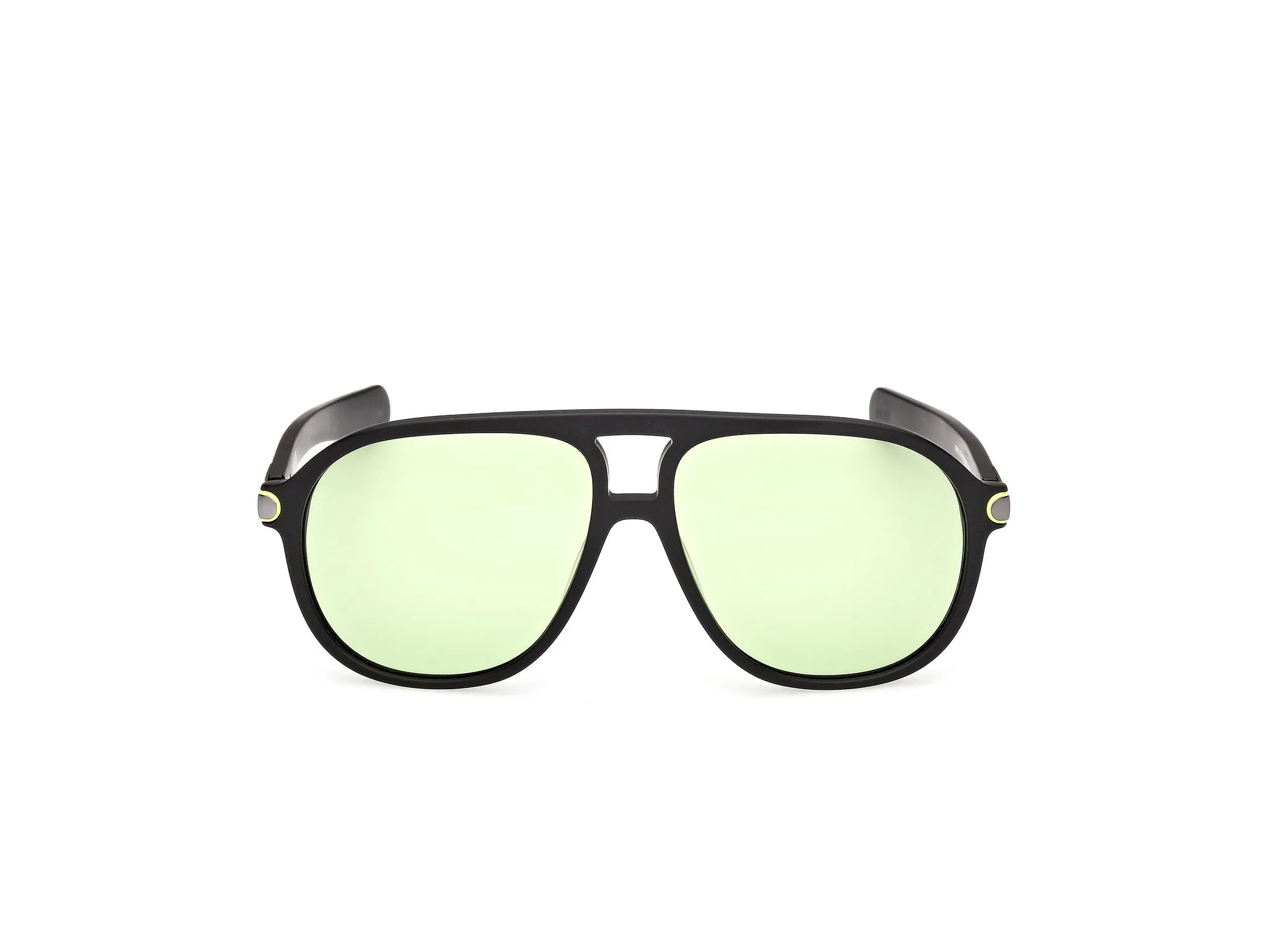 Adidas Sport Uomo Adidas OR0136 02N Occhiali da sole Acetato Nero Verde Pilot Fotocromatiche - immagine 2