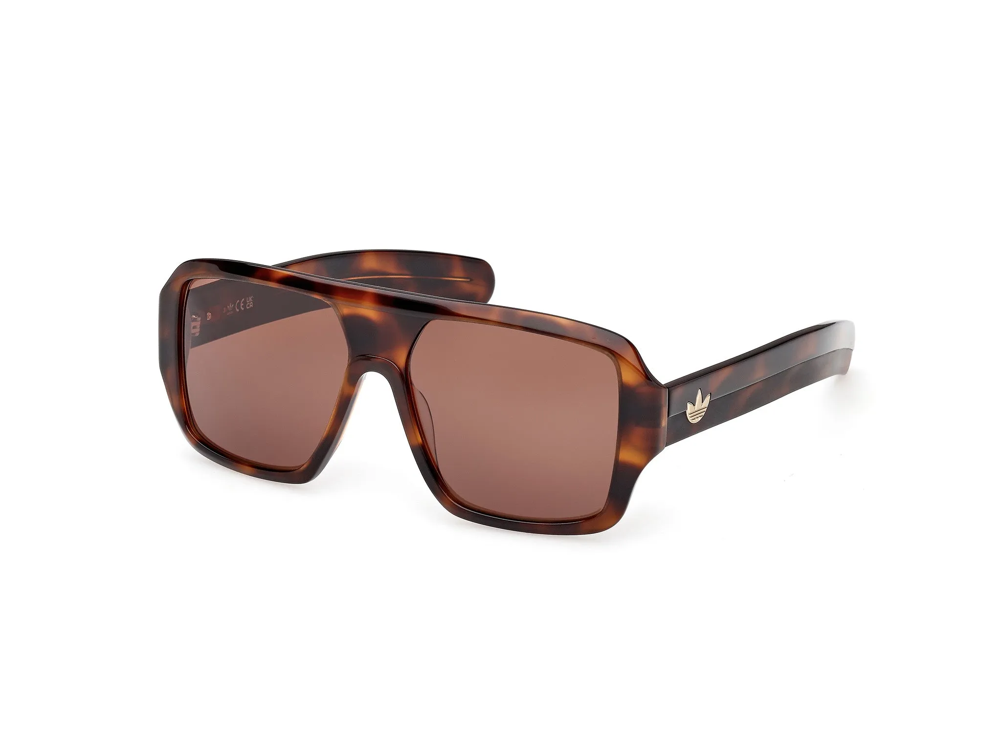 Adidas Sport Unisex Adidas OR0132 52E Occhiali da sole Acetato Havana Marrone Squadrata Normale - immagine 1
