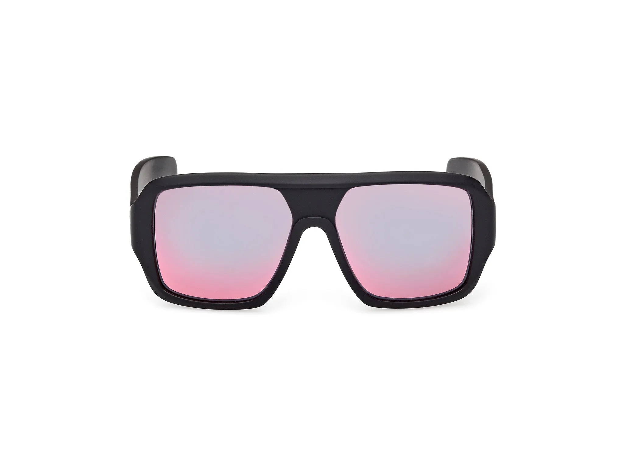 Adidas Sport Unisex Adidas OR0132 02U Occhiali da sole Acetato Nero Bordeaux Squadrata Normale - immagine 2