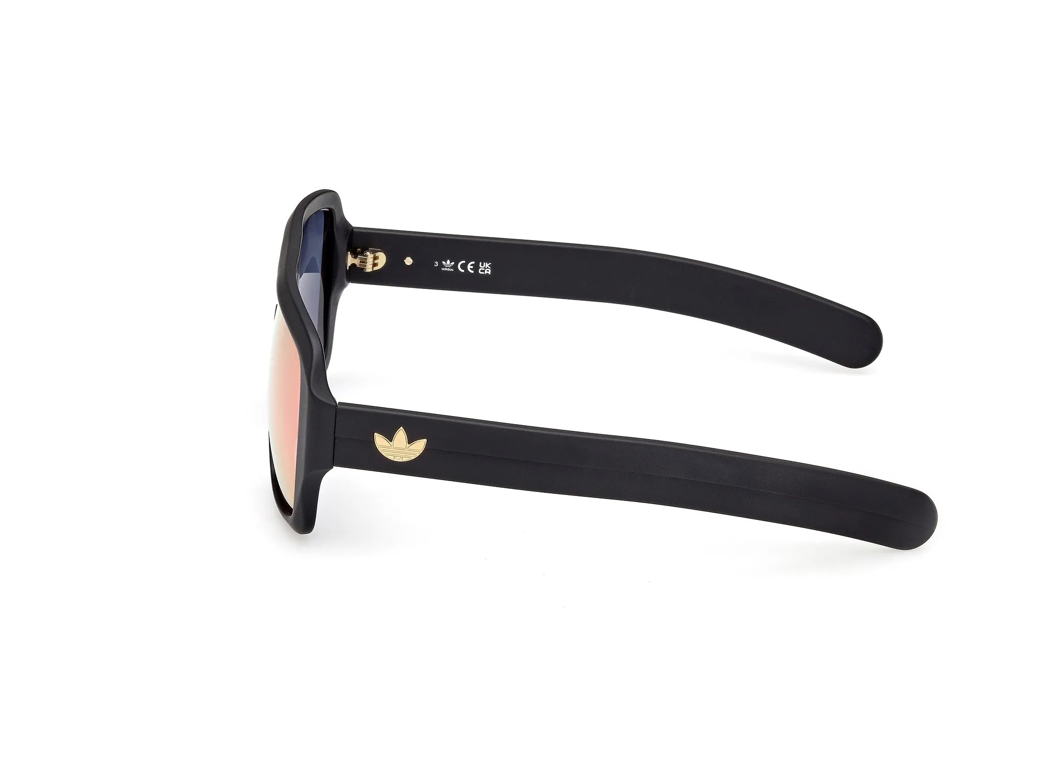 Adidas Sport Unisex Adidas OR0132 02U Occhiali da sole Acetato Nero Bordeaux Squadrata Normale - immagine 3
