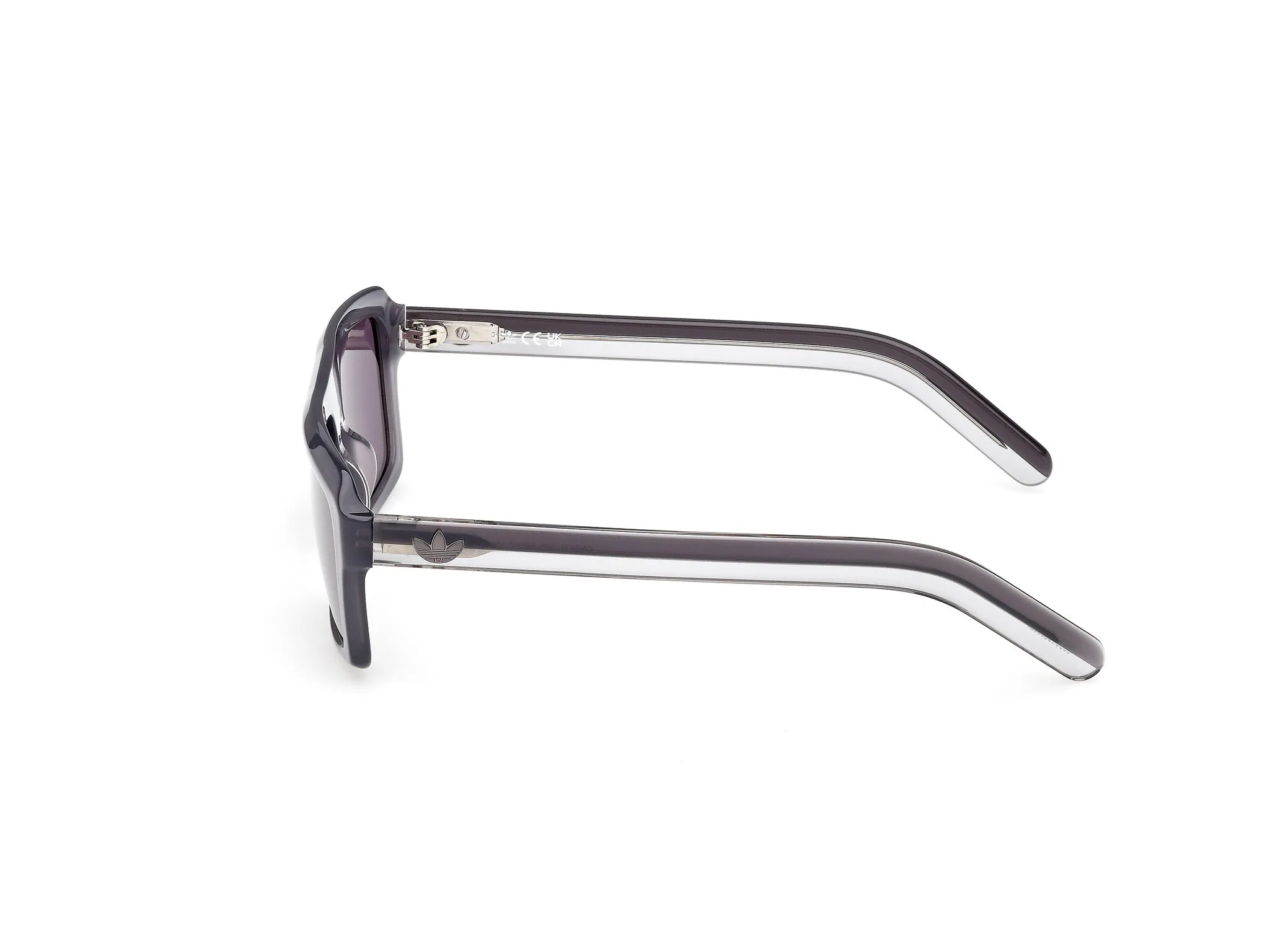 Adidas Sport Unisex Adidas OR0133 20A Occhiali da sole Acetato Grigio Fumo Squadrata Normale - immagine 3