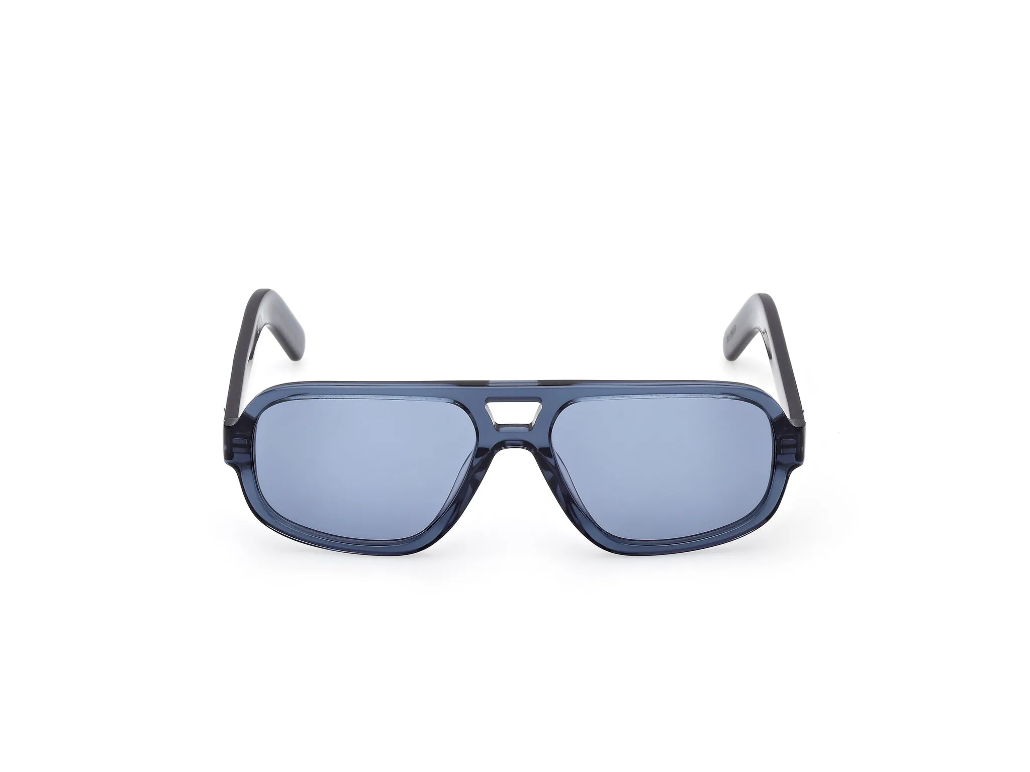 Adidas Sport Uomo Adidas OR0134 90V Occhiali da sole Acetato Blu Blu Squadrata Normale - immagine 2