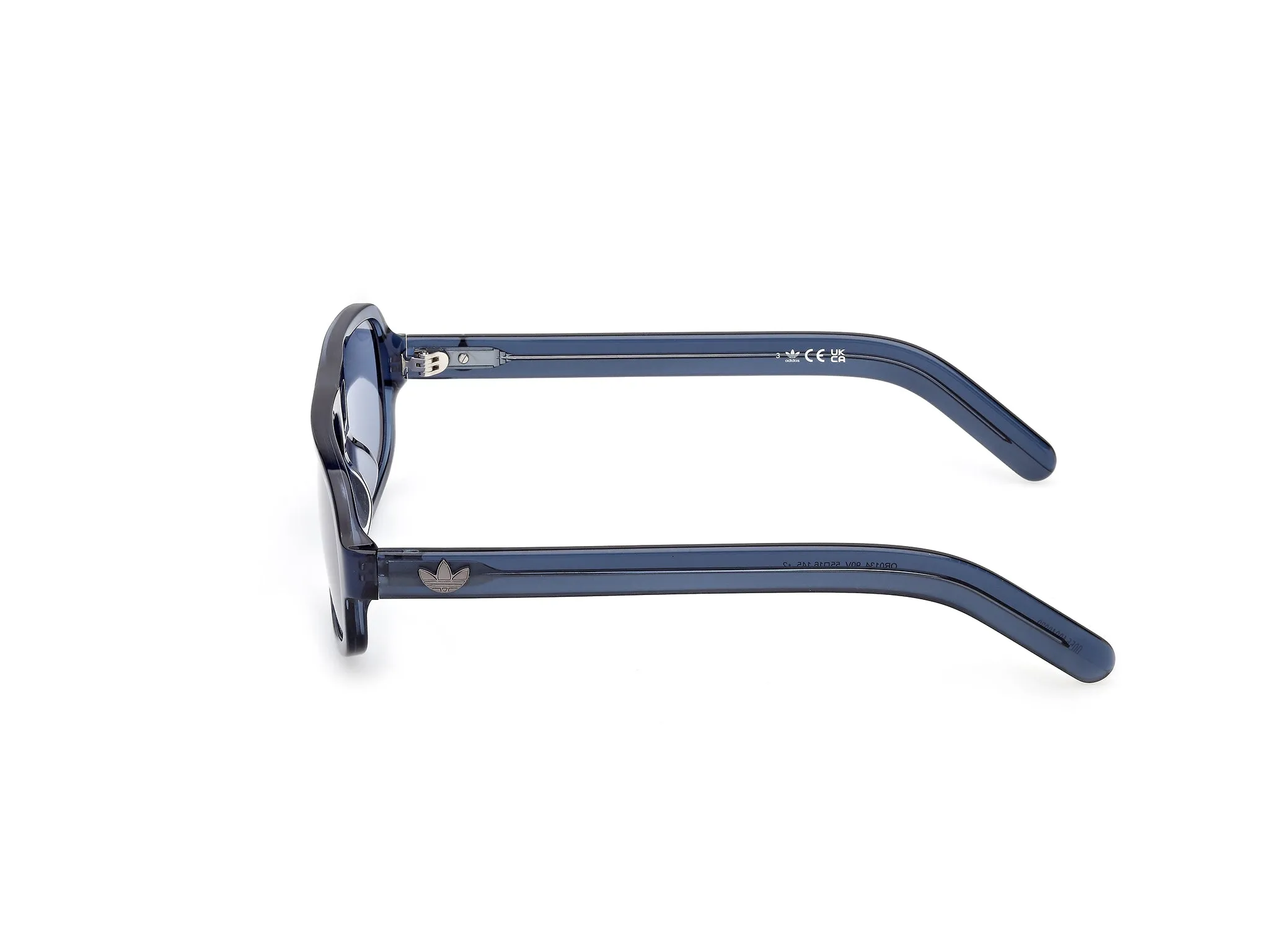 Adidas Sport Uomo Adidas OR0134 90V Occhiali da sole Acetato Blu Blu Squadrata Normale - immagine 3