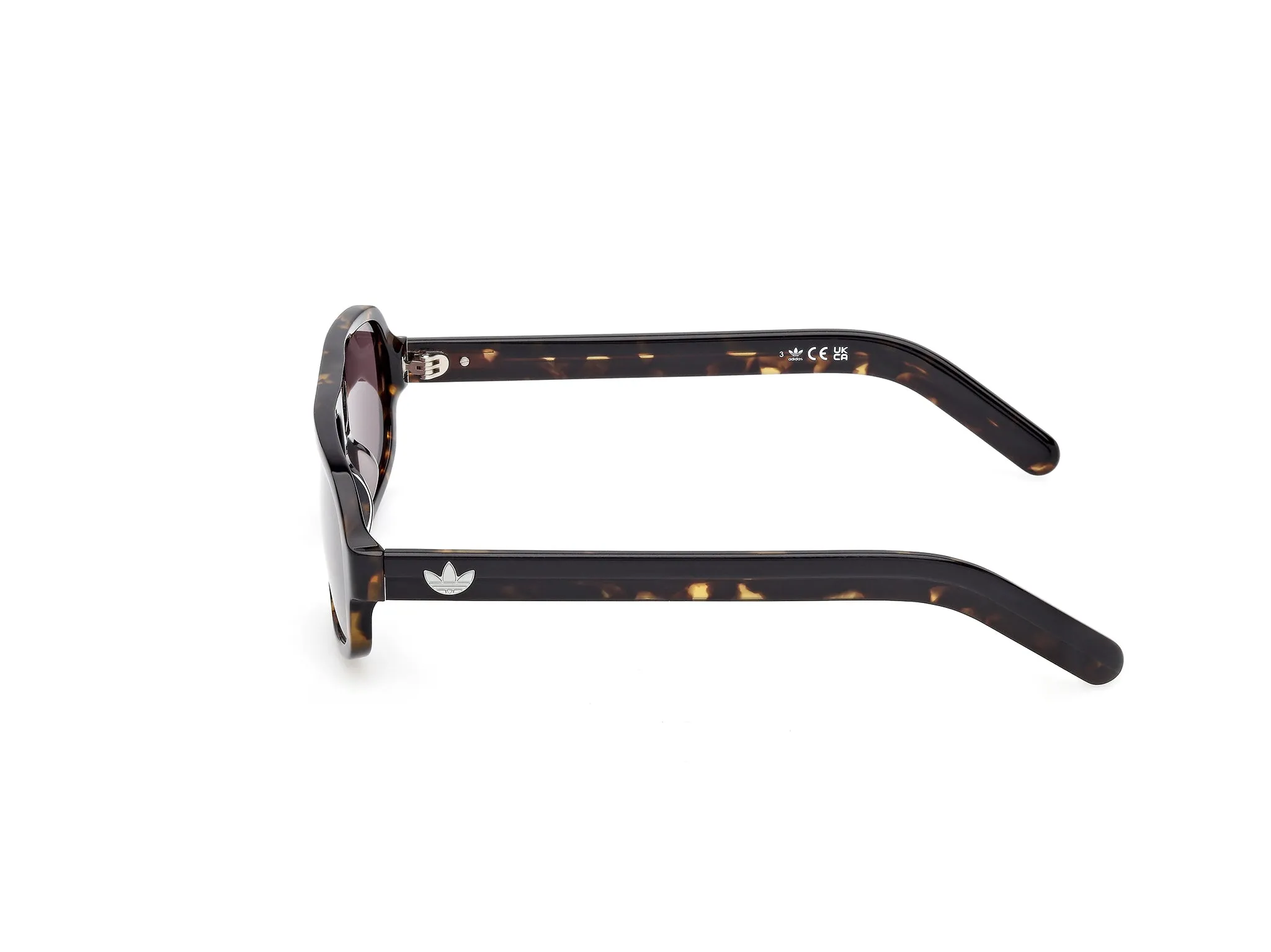 Adidas Sport Uomo Adidas OR0134 52E Occhiali da sole Acetato Havana Marrone Squadrata Normale - immagine 3