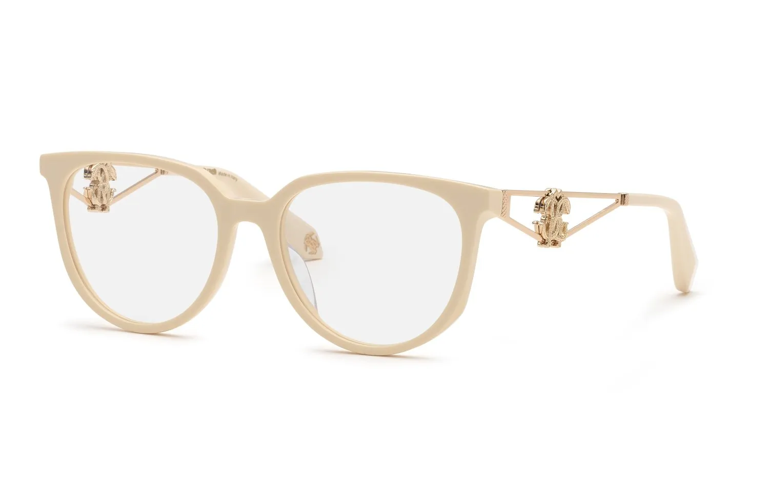 Roberto Cavalli VRC148 09X7 Montature da vista Acetato Avorio Farfalla - immagine 1