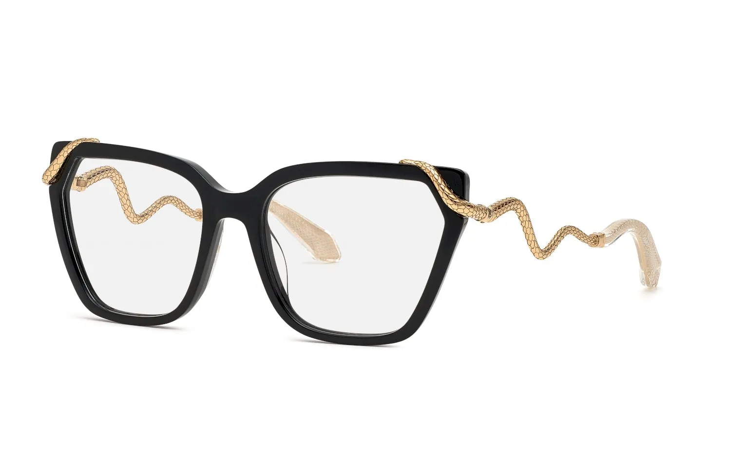 Roberto Cavalli VRC020M 700 Montature da vista Acetato Nero Squadrata - immagine 1
