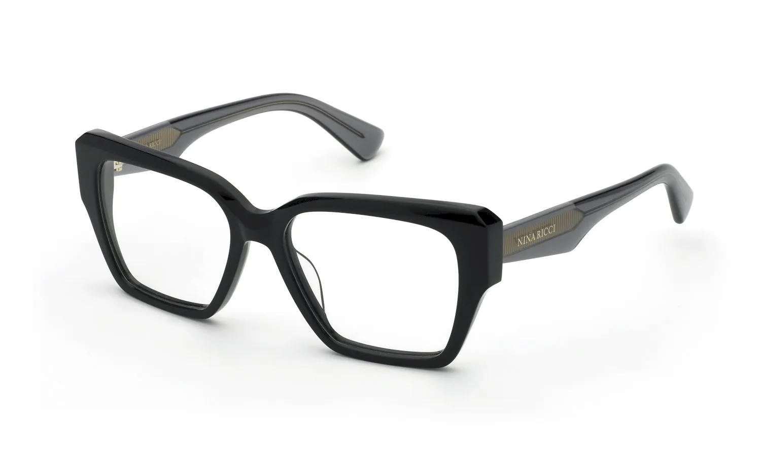 Nina Ricci VNR414 700 Montature da vista Acetato Nero Squadrata - immagine 1