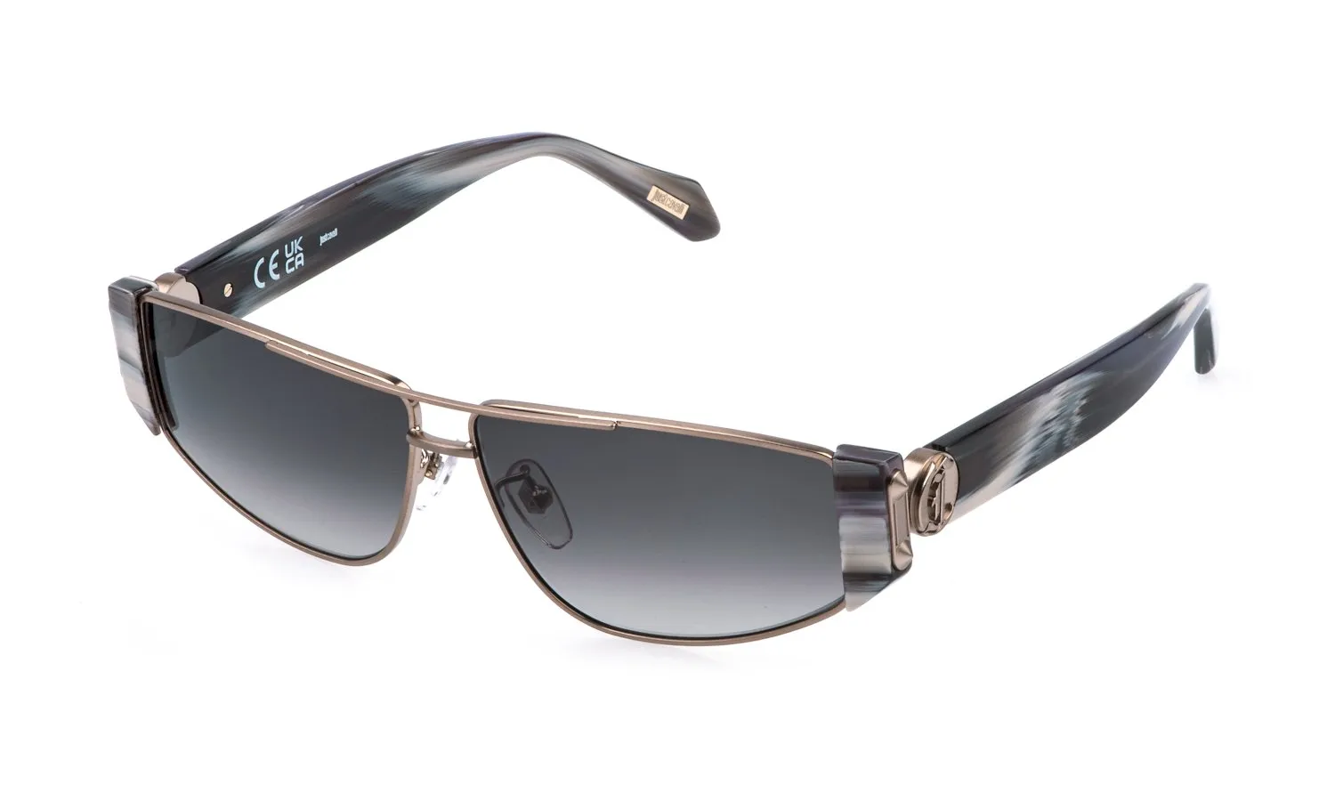 Just Cavalli SJC179 0S92 Occhiali da sole Metallo Fumo Cat Eye Normale - immagine 1