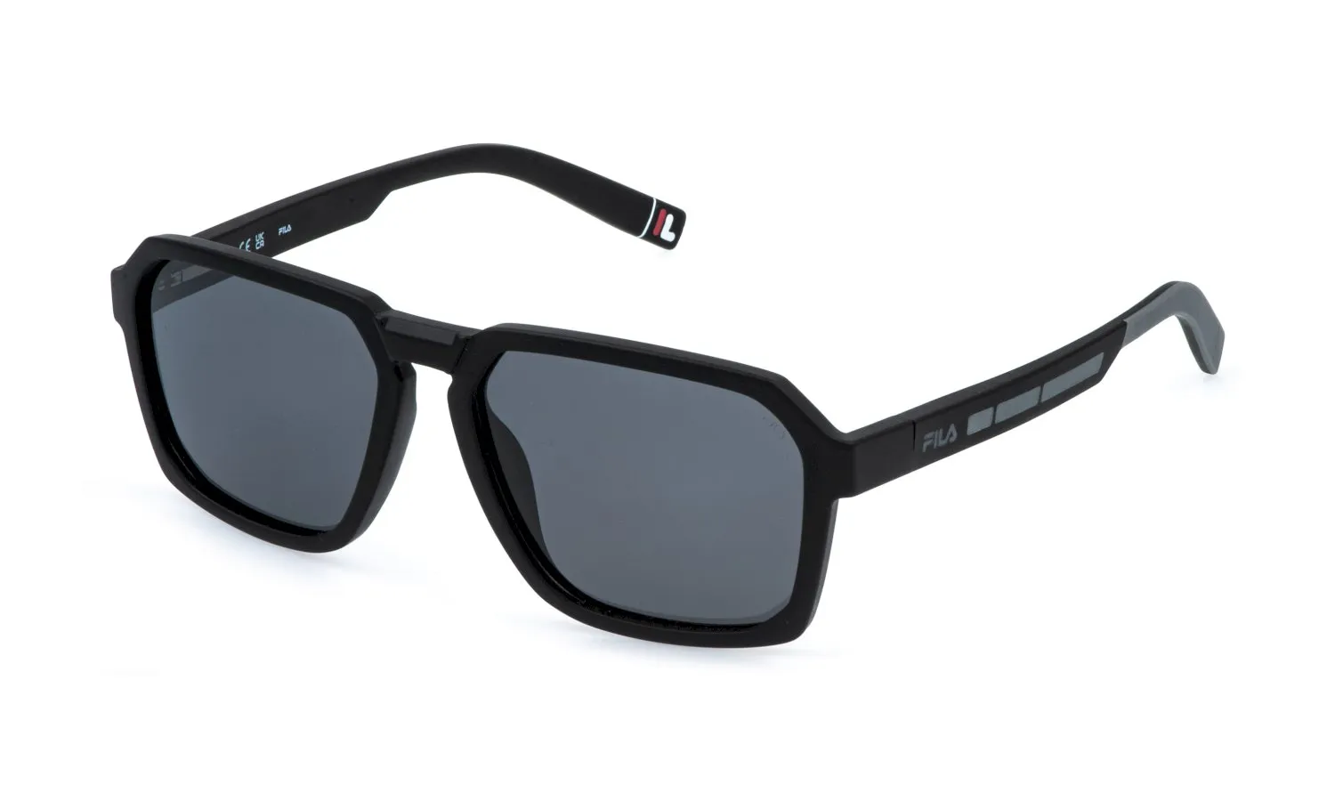 Fila SFIB26 U28P Occhiali da sole Iniettato Nero Fumo Squadrata - immagine 1