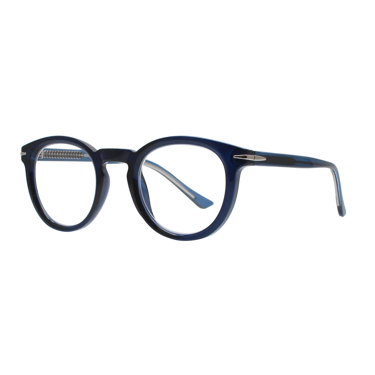Vitallite Unisex MOD. 540 Occhiali da lettura Acetato Blu Rotonda - immagine 4