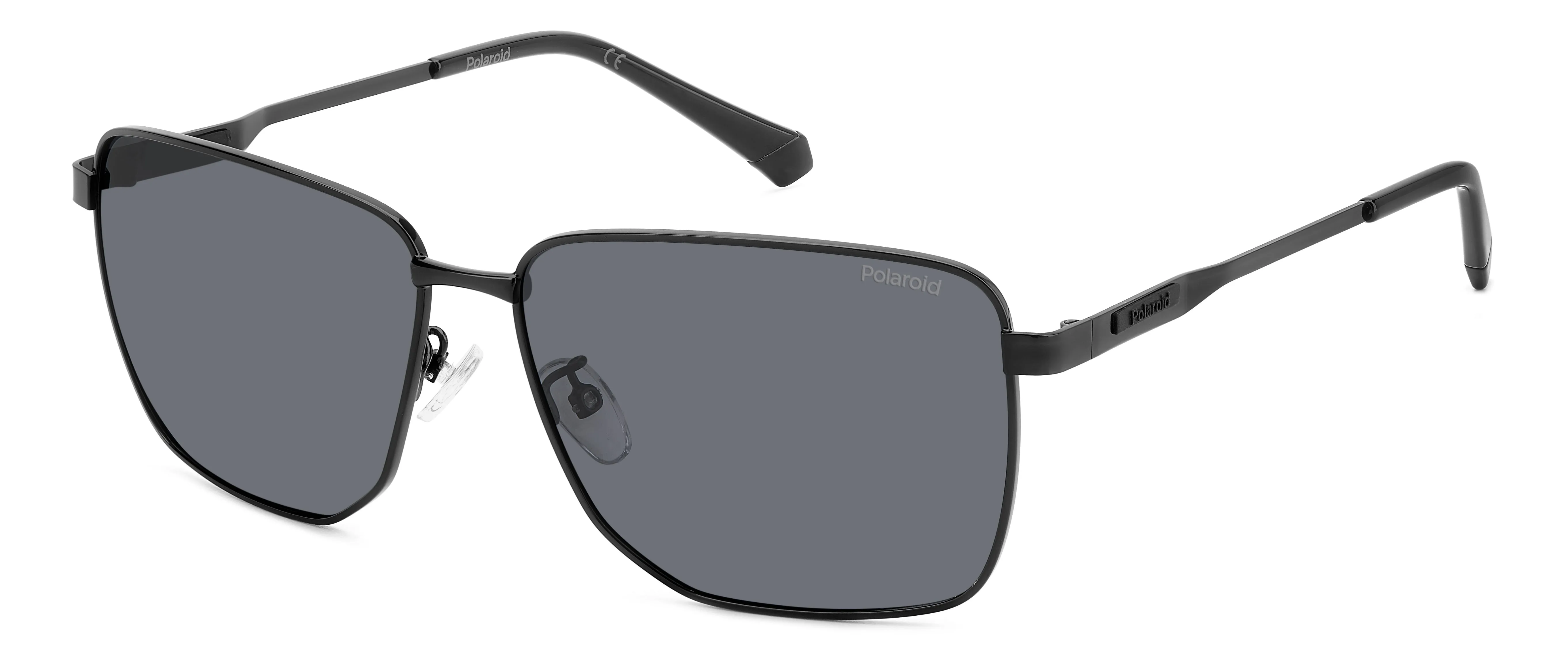 Polaroid PLD 2143/G/S/XN 807/M9 Occhiali da sole Metallo Nero Grigio Squadrata Polarizzata - immagine 1