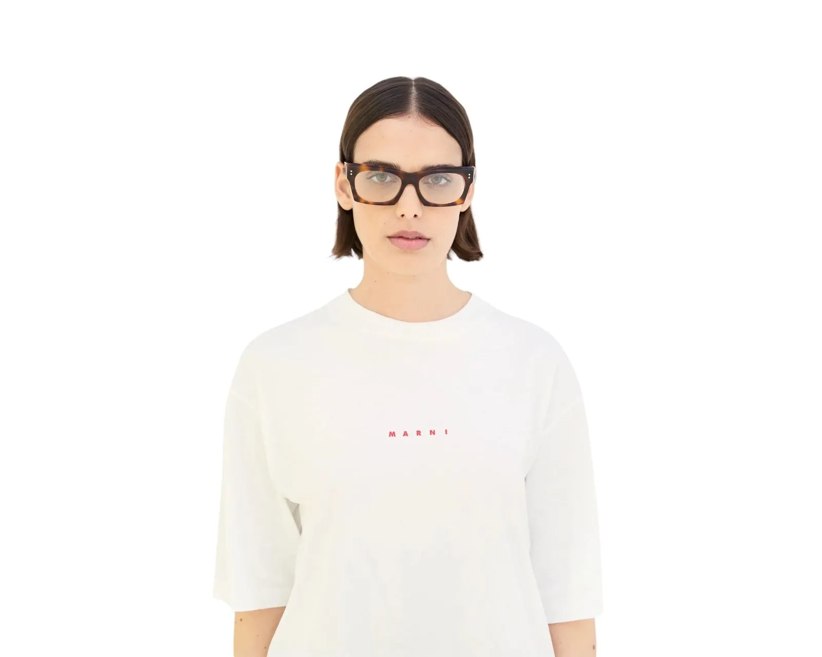 Marni 58S Edku Optical Havana Montature da vista Acetato Havana Squadrata - immagine 4