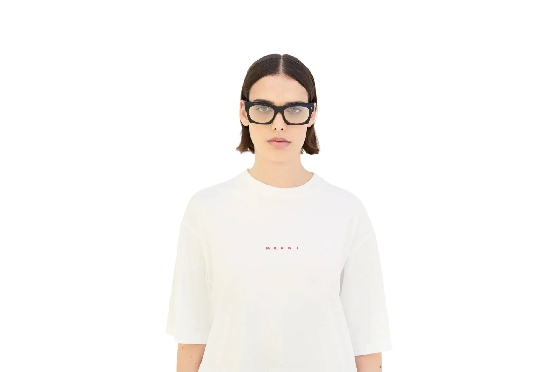 Marni ZFZ Edku Optical Black Montature da vista Acetato Nero Squadrata - immagine 3