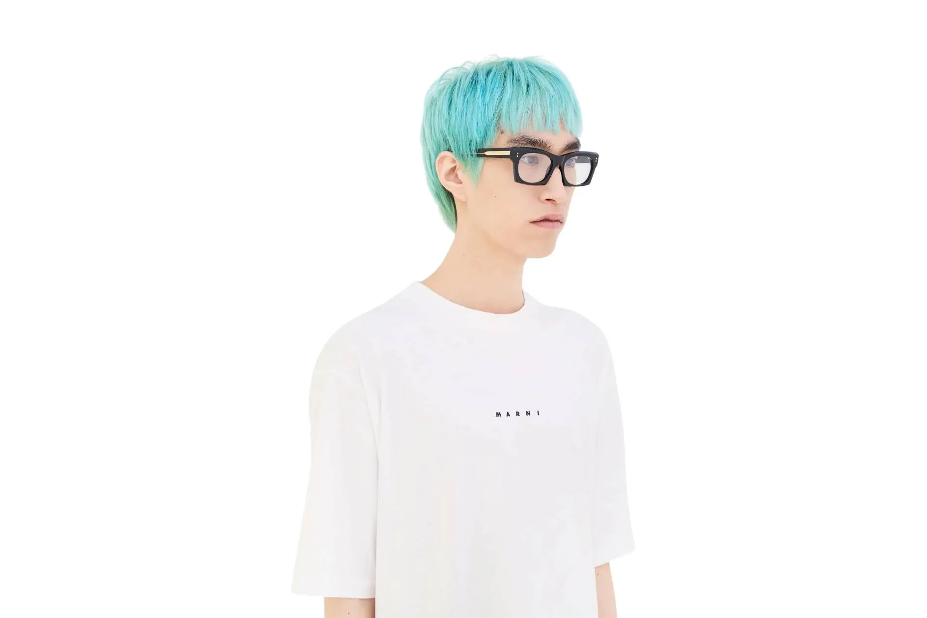 Marni ZFZ Edku Optical Black Montature da vista Acetato Nero Squadrata - immagine 4