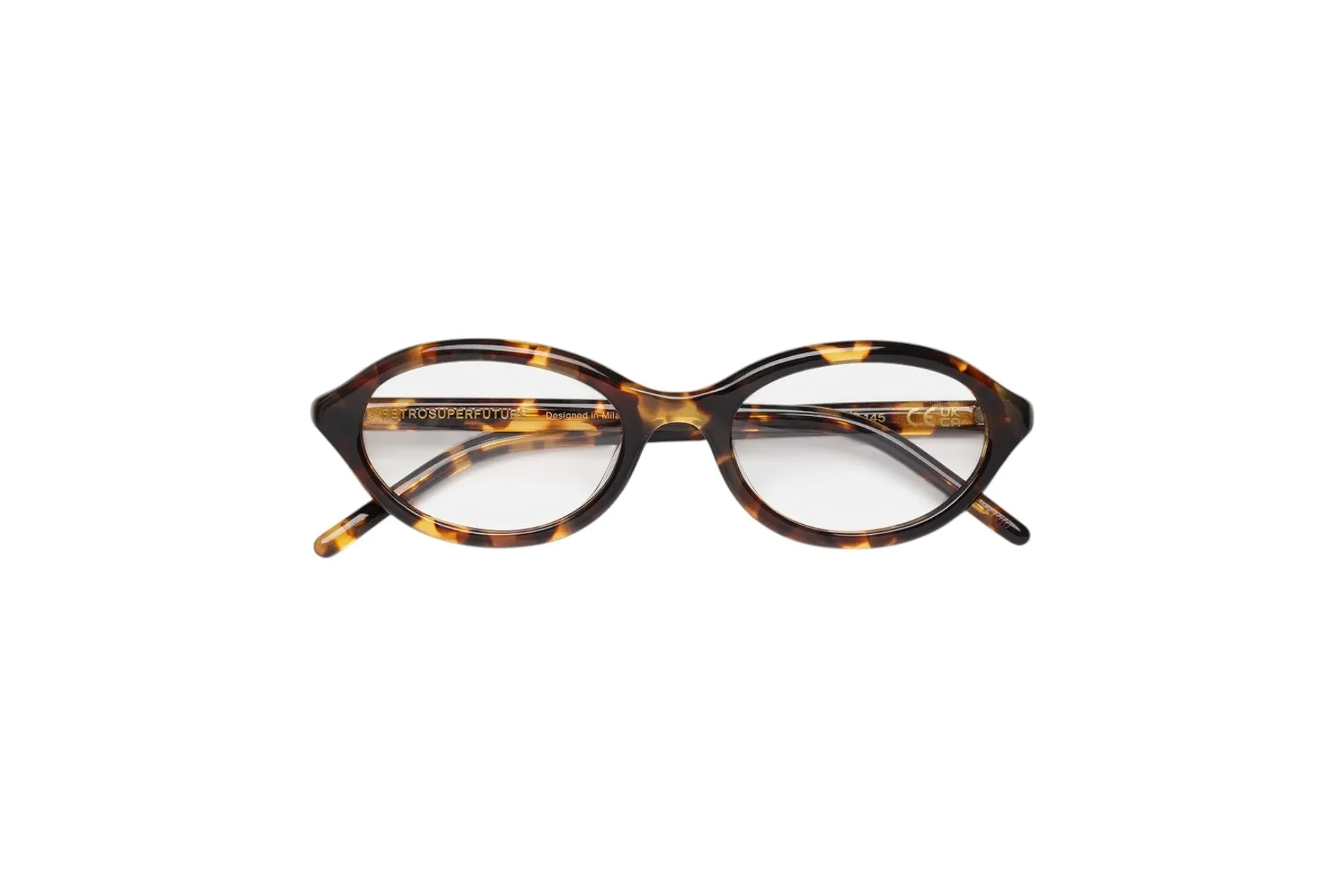 Retrosuperfuture YZA NUMERO 145 BURNT Montature da vista Acetato Havana Geometrica - immagine 2
