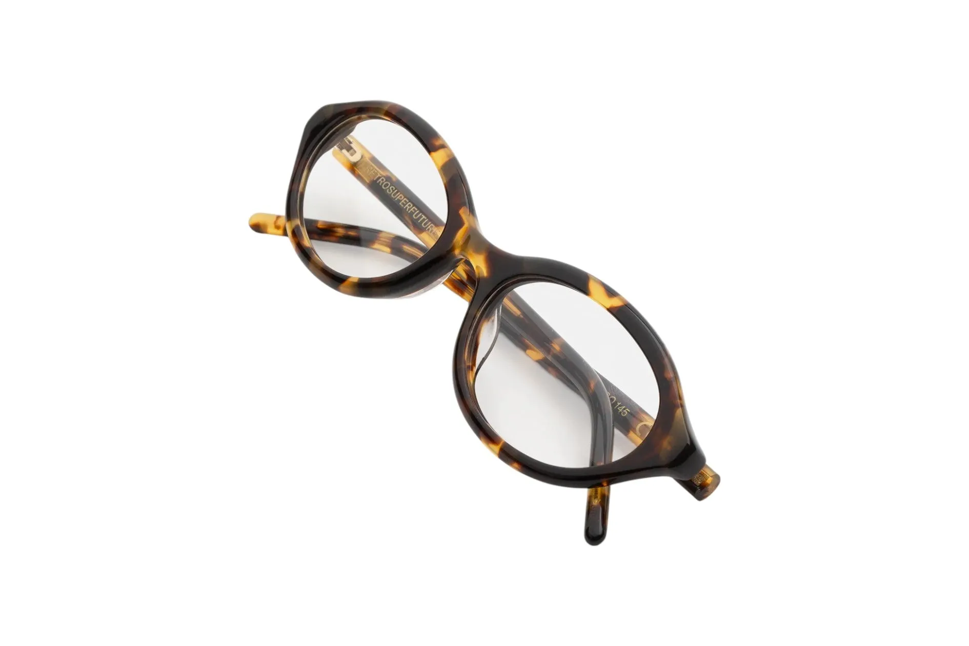 Retrosuperfuture YZA NUMERO 145 BURNT Montature da vista Acetato Havana Geometrica - immagine 3
