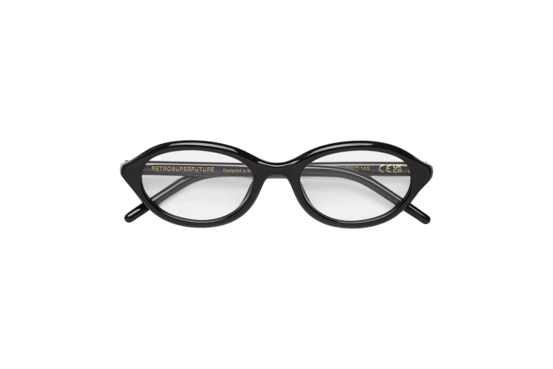 Retrosuperfuture 82O NUMERO 145 NERO Montature da vista Acetato Nero Geometrica - immagine 2