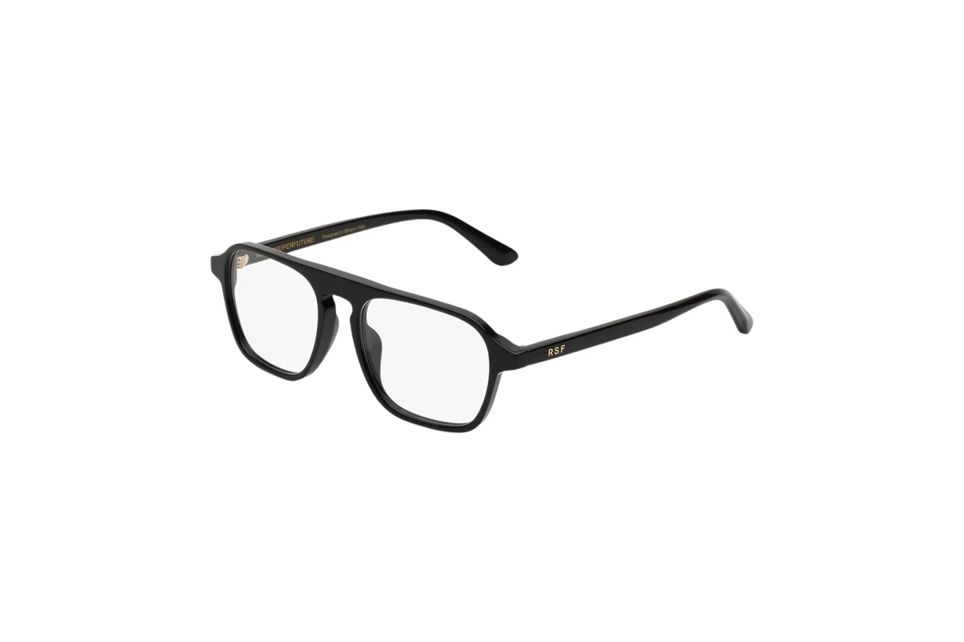 Retrosuperfuture LBK NUMERO 142 NERO Montature da vista Acetato Nero Squadrata - immagine 1